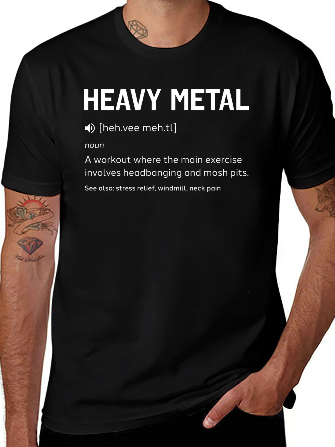 Heavy Metal Workout Graphic Tee