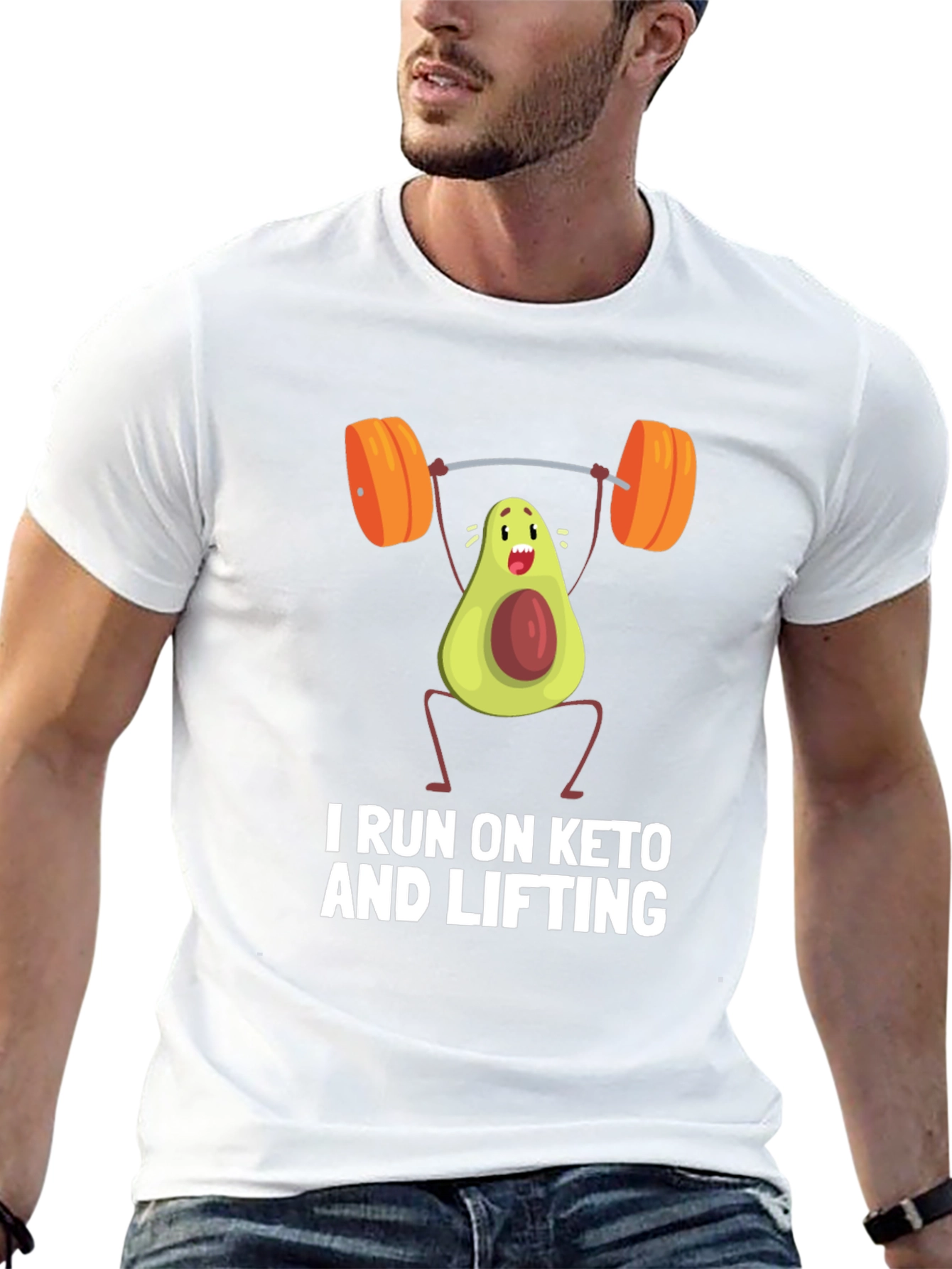 Keto & Lifting Avocado Workout T-Shirt