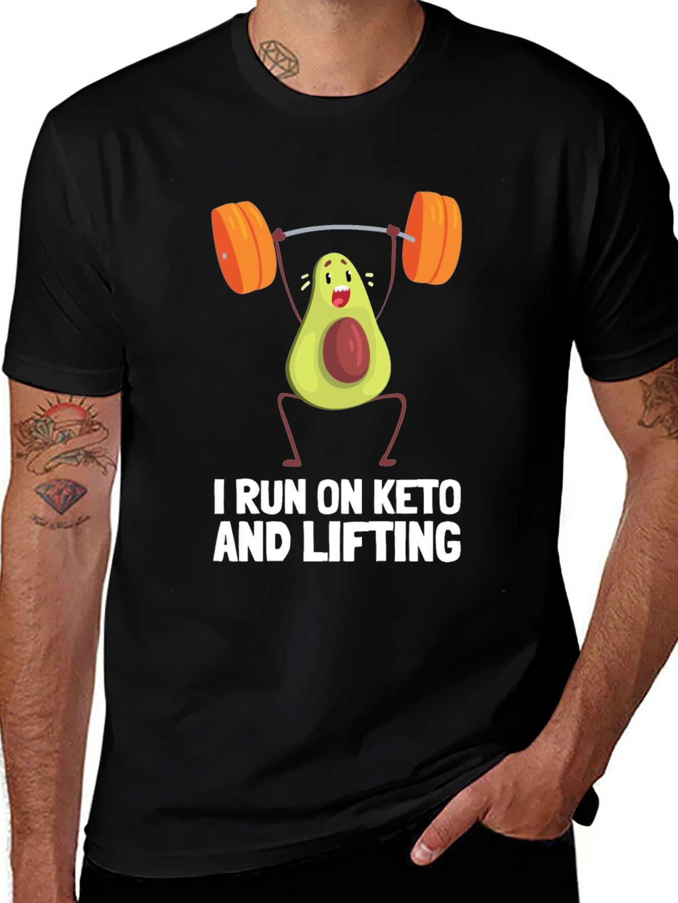 Keto & Lifting Avocado Workout T-Shirt