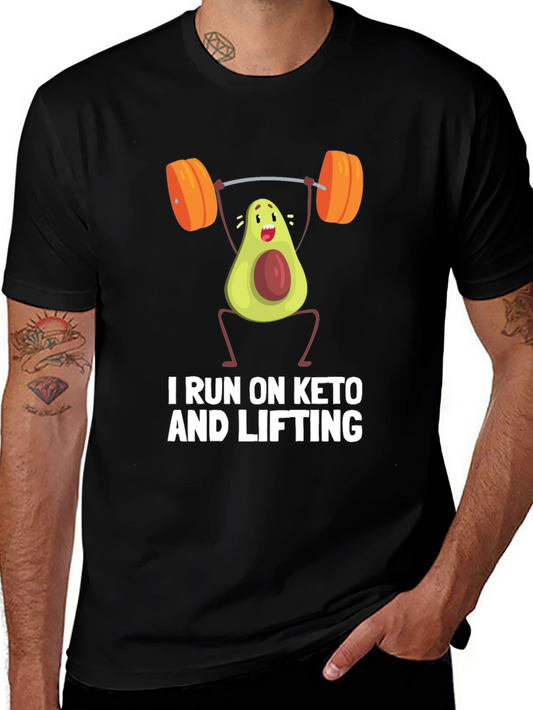 Keto & Lifting Avocado Workout T-Shirt