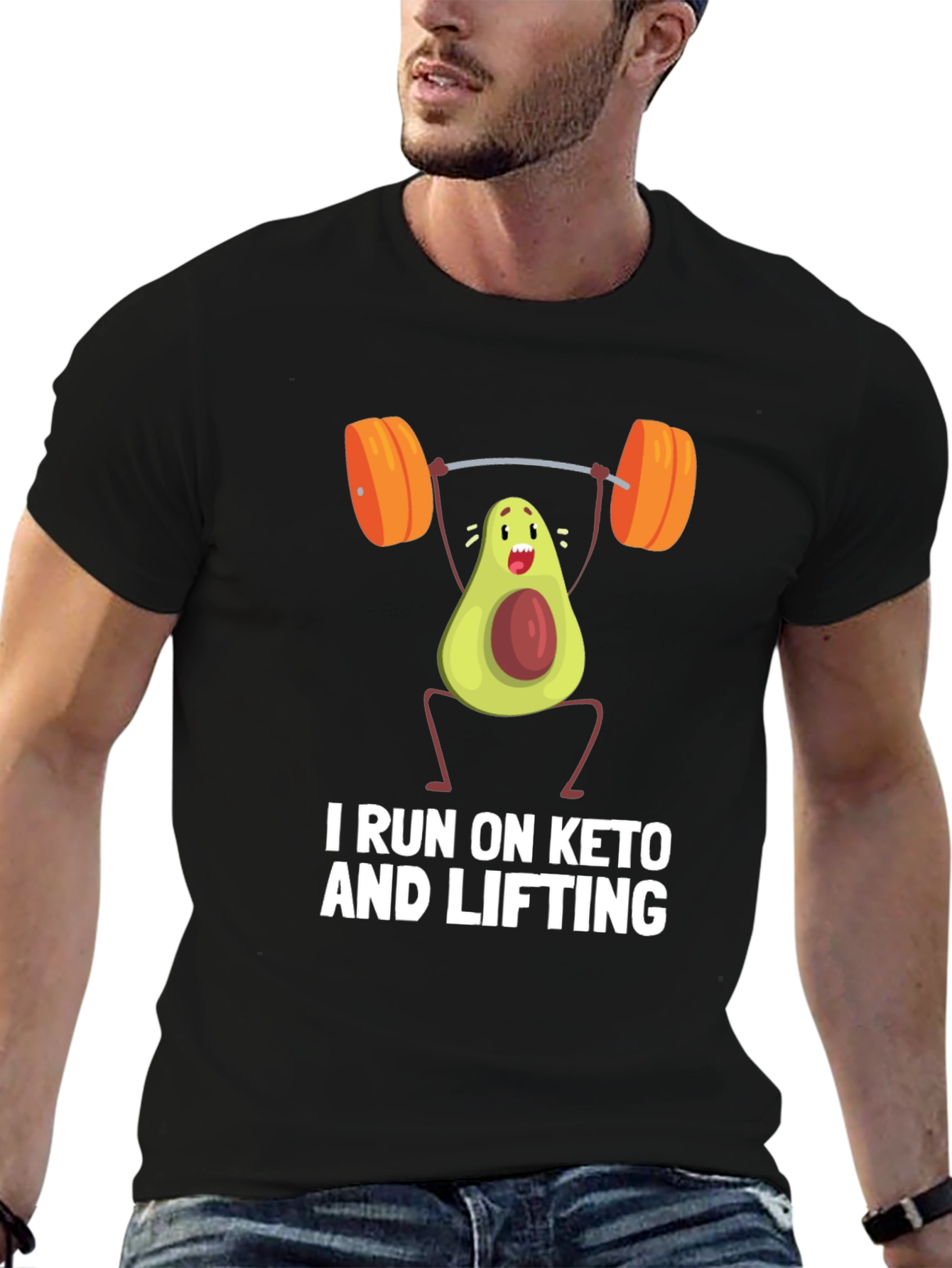 Keto & Lifting Avocado Workout T-Shirt
