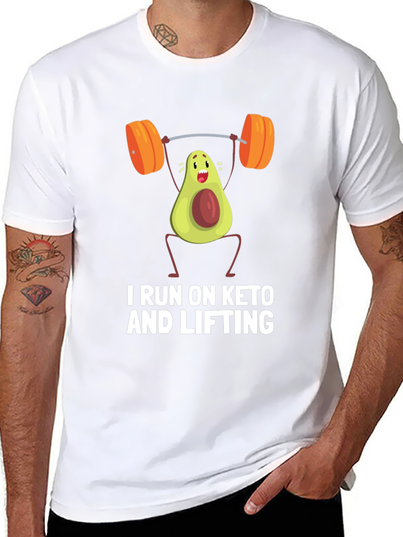Keto & Lifting Avocado Workout T-Shirt