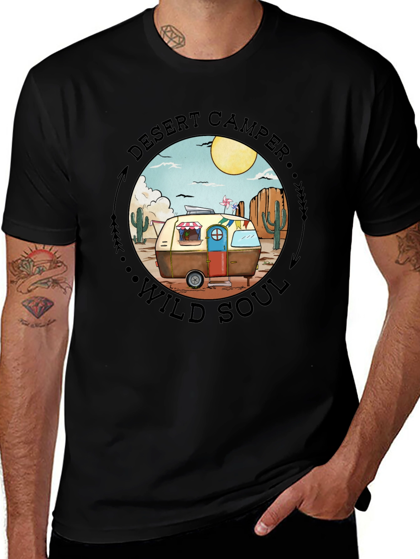 Desert Camper Wild Soul Graphic T-Shirt
