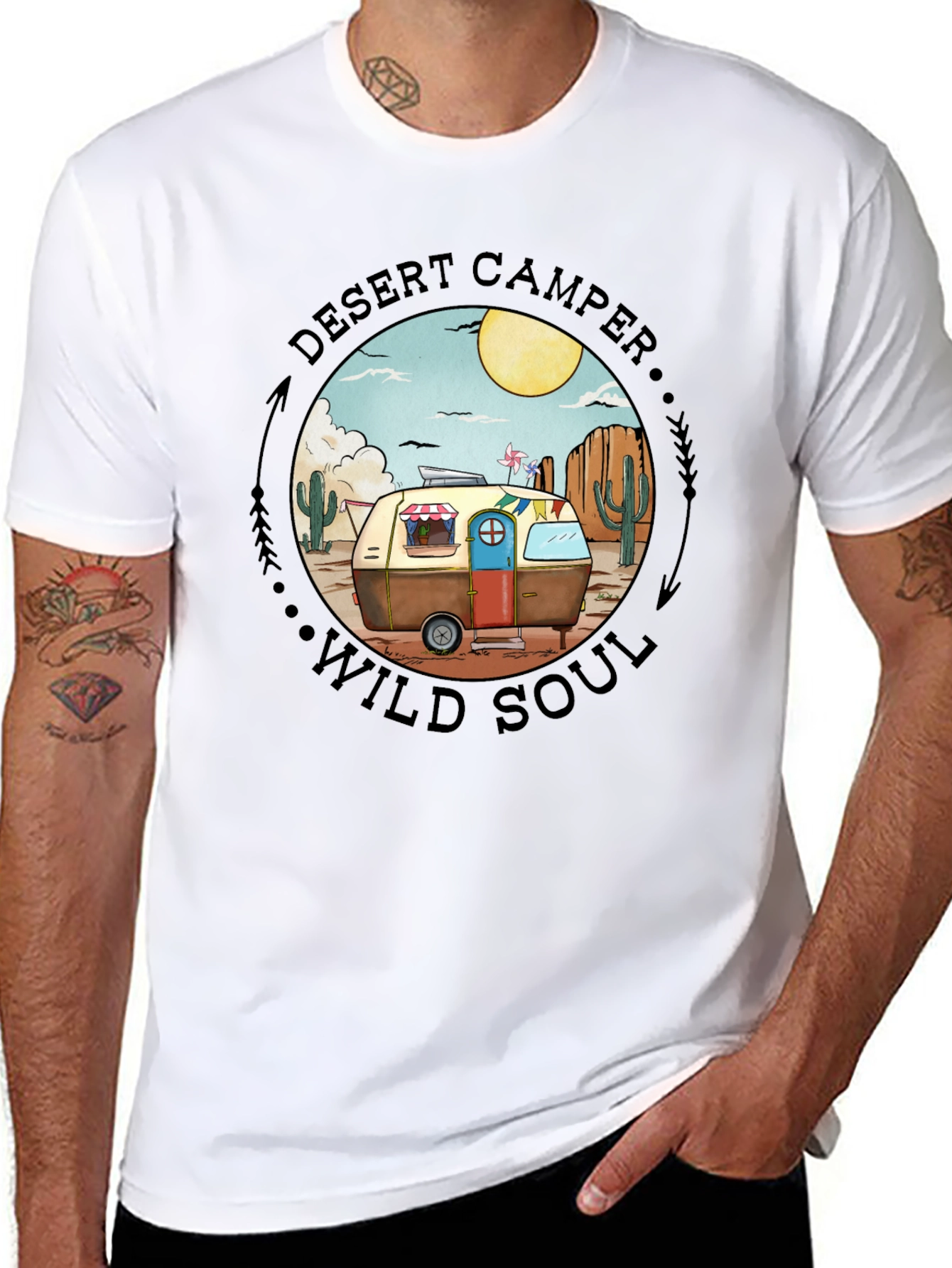 Desert Camper Wild Soul Graphic T-Shirt