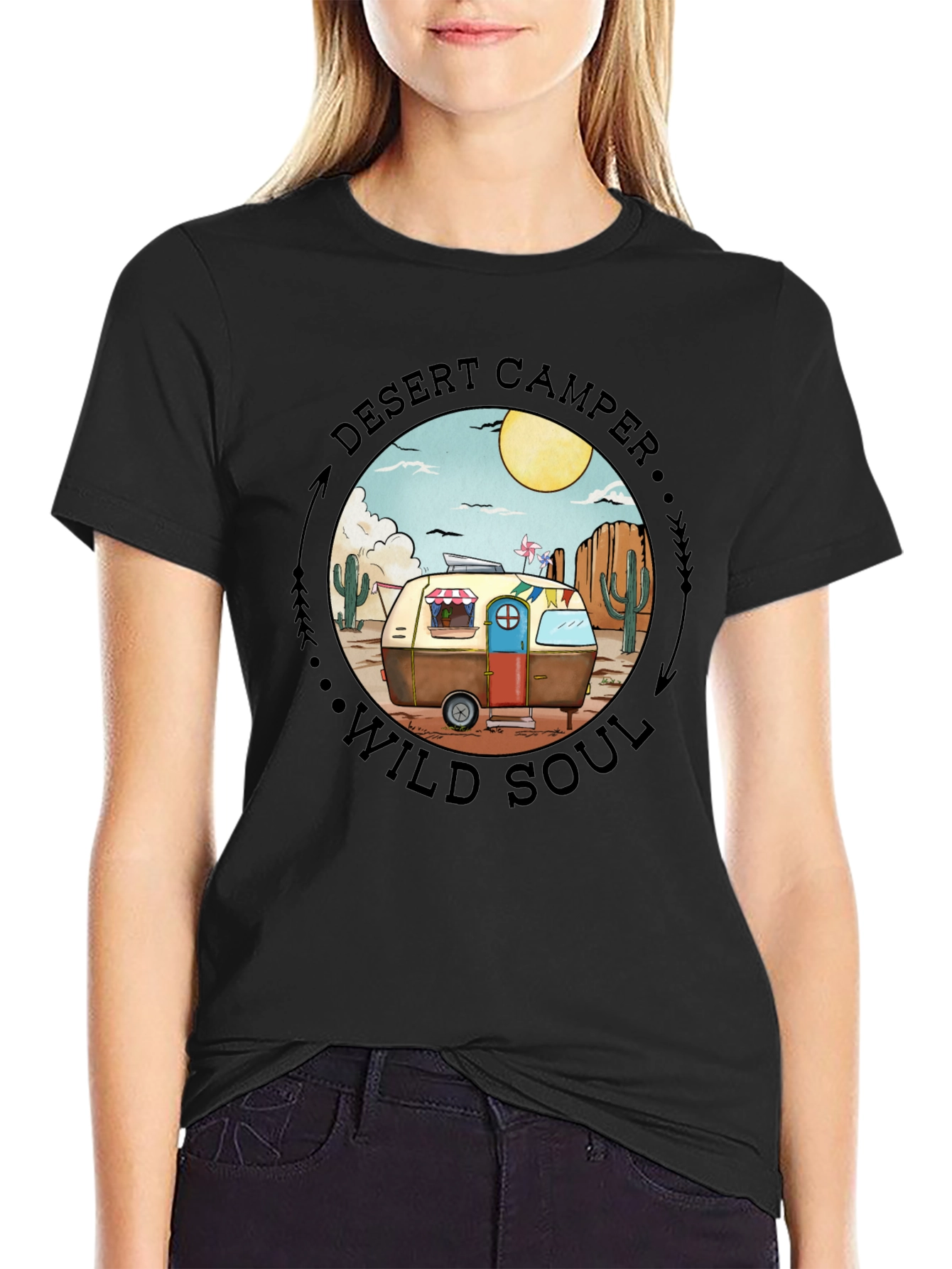 Desert Camper Wild Soul Graphic T-Shirt