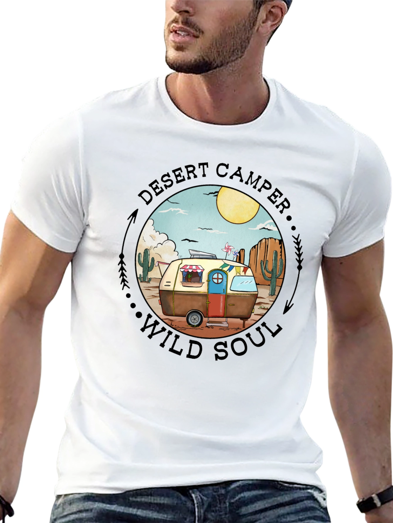 Desert Camper Wild Soul Graphic T-Shirt