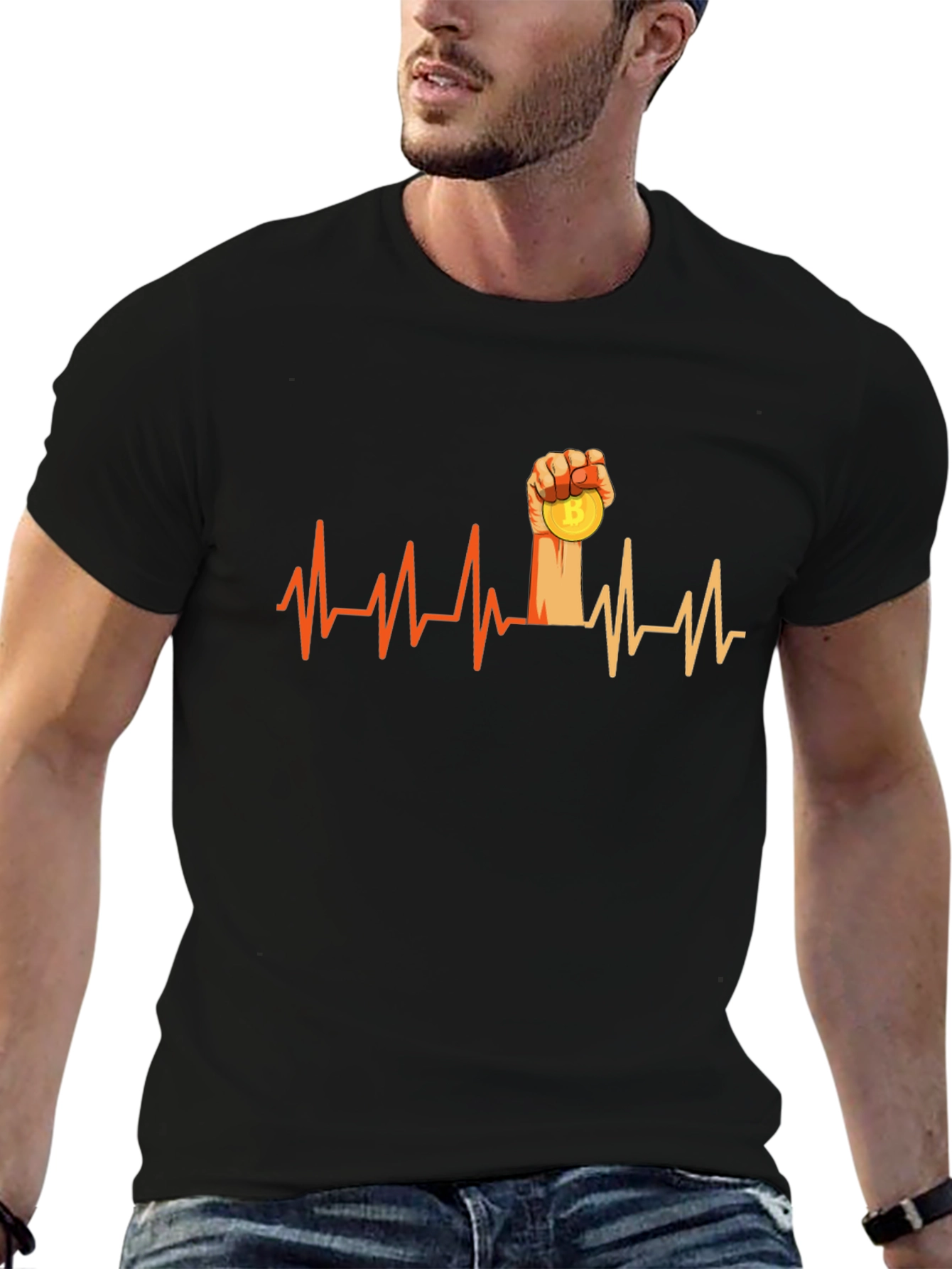 Bitcoin Heartbeat T-Shirt - Crypto Tee