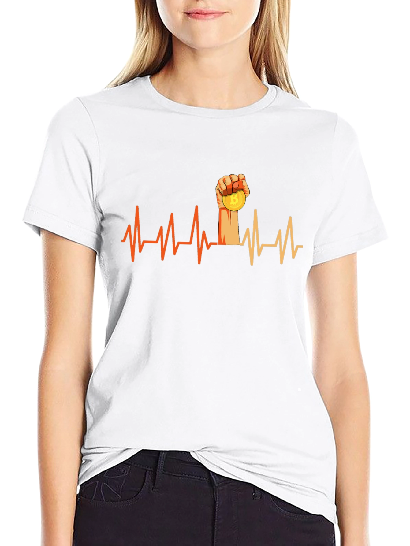 Bitcoin Heartbeat T-Shirt - Crypto Tee