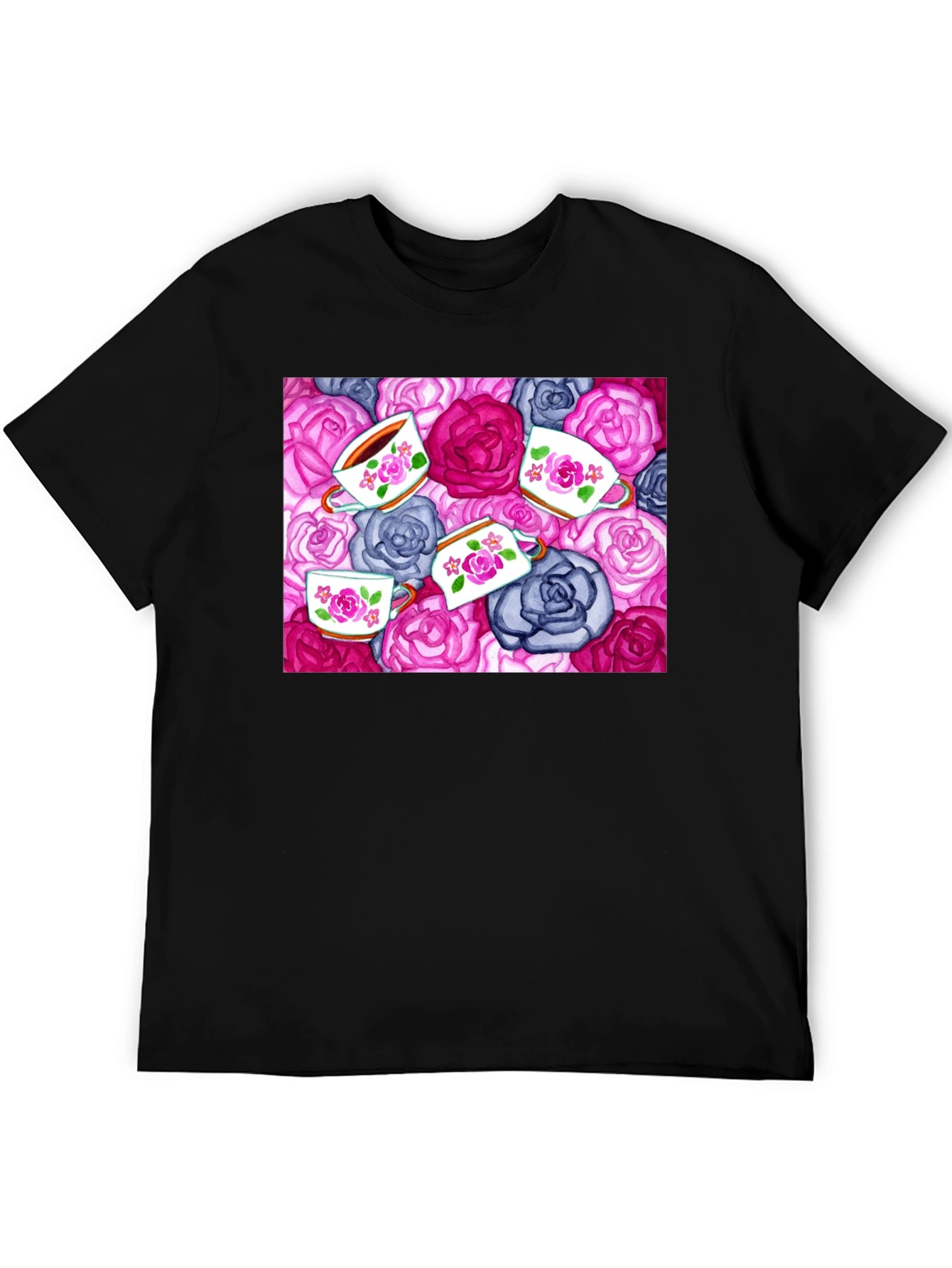 Floral Tea Cup T-Shirt