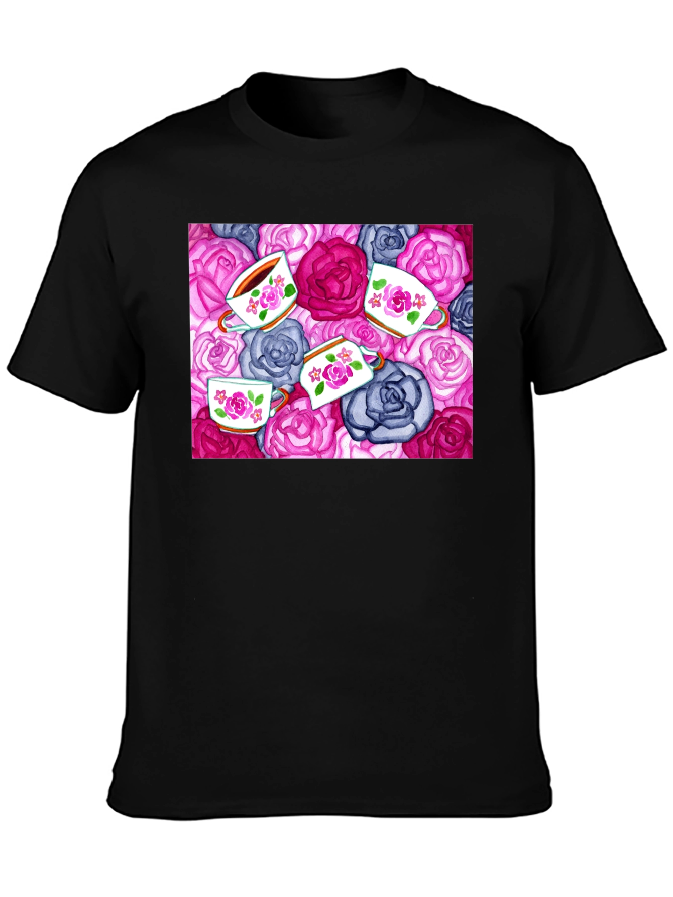 Floral Tea Cup T-Shirt