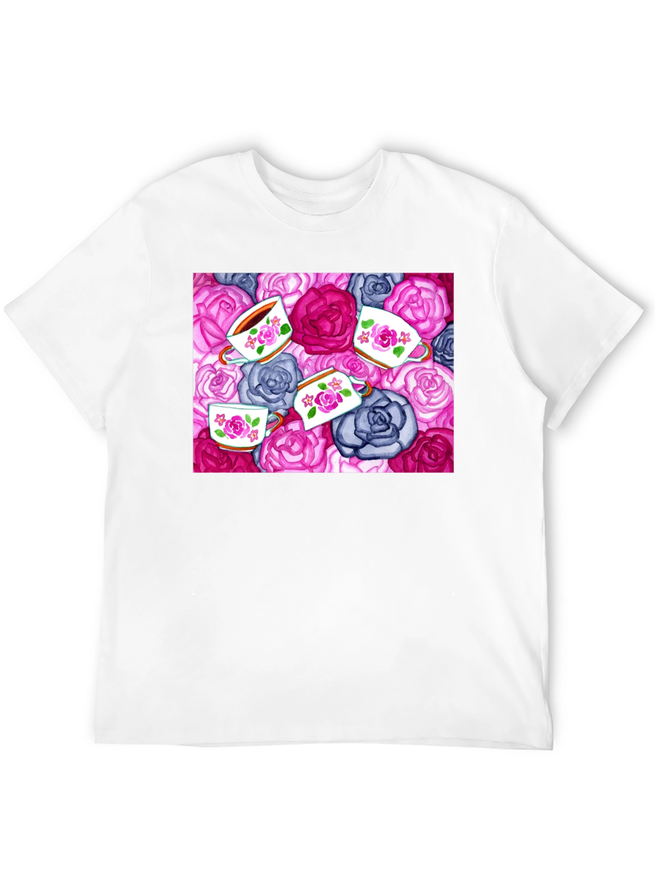 Floral Tea Cup T-Shirt
