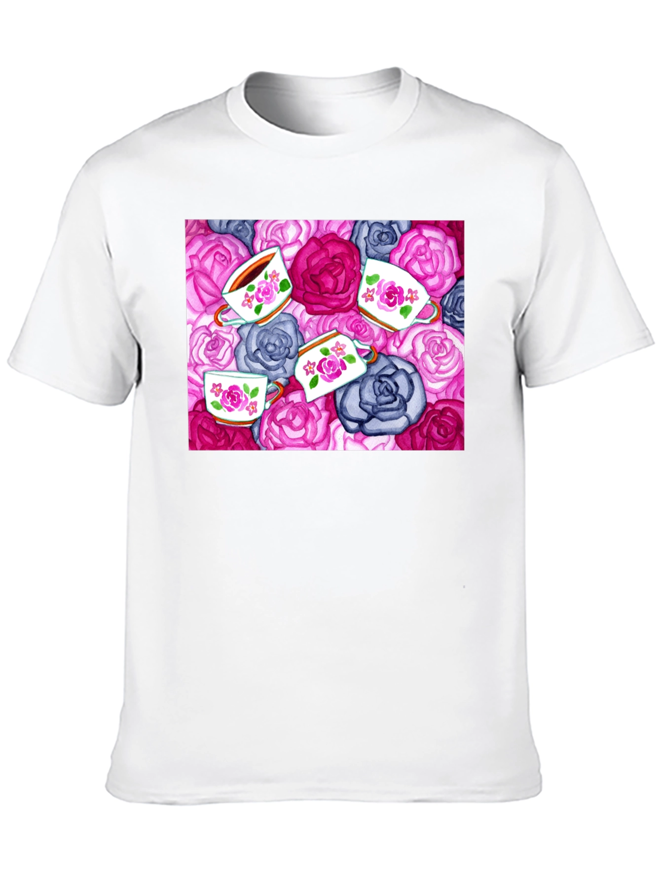 Floral Tea Cup T-Shirt