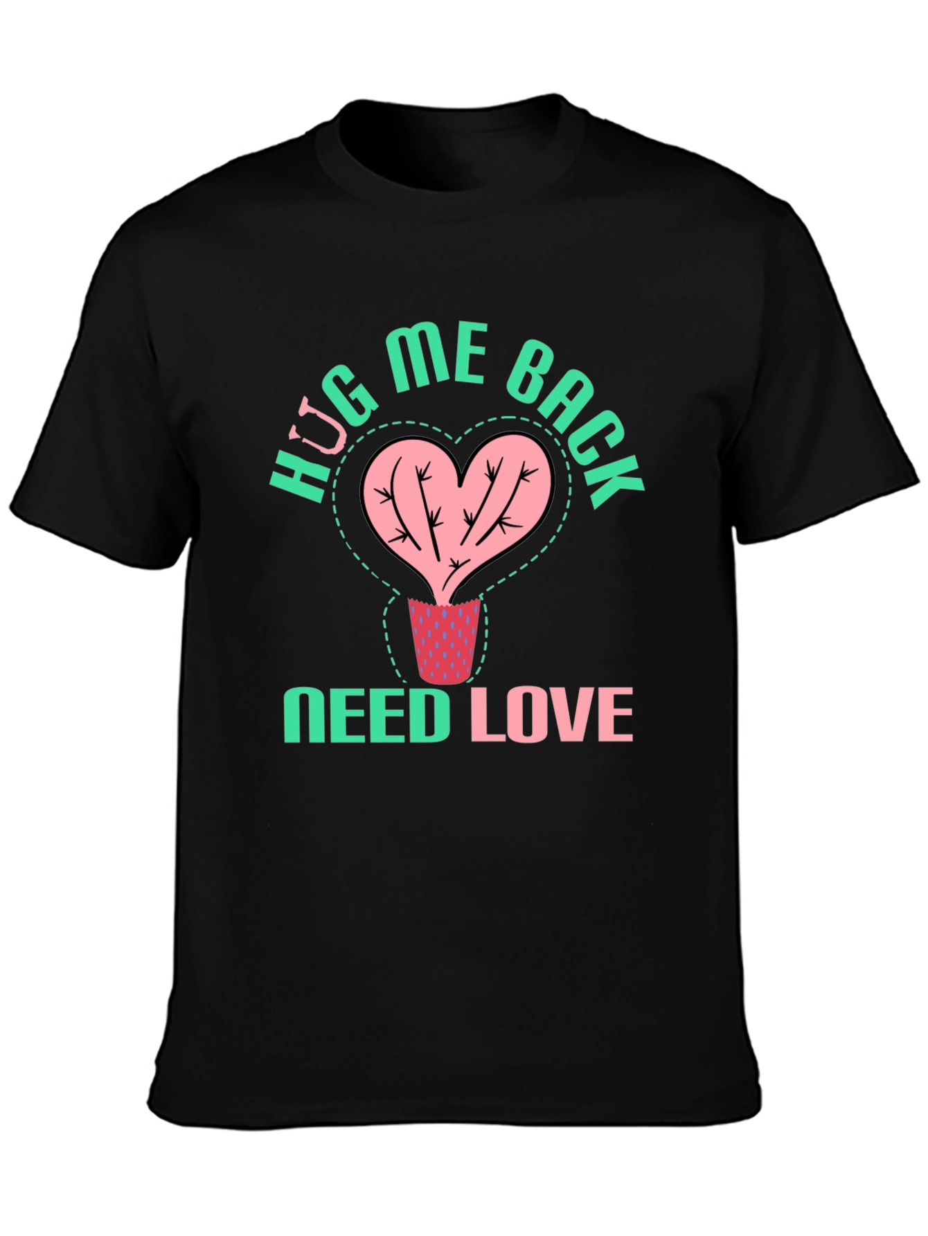 HUG ME BACK T-Shirt - Cactus Heart Design