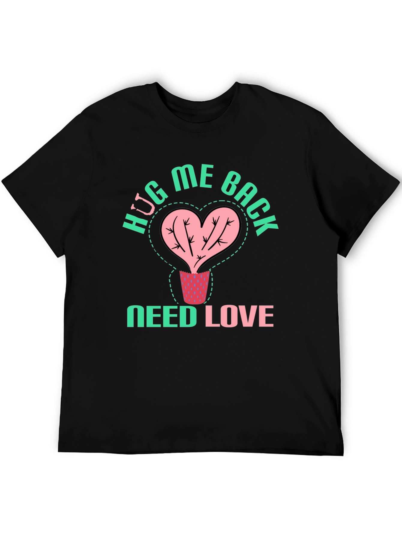 HUG ME BACK T-Shirt - Cactus Heart Design