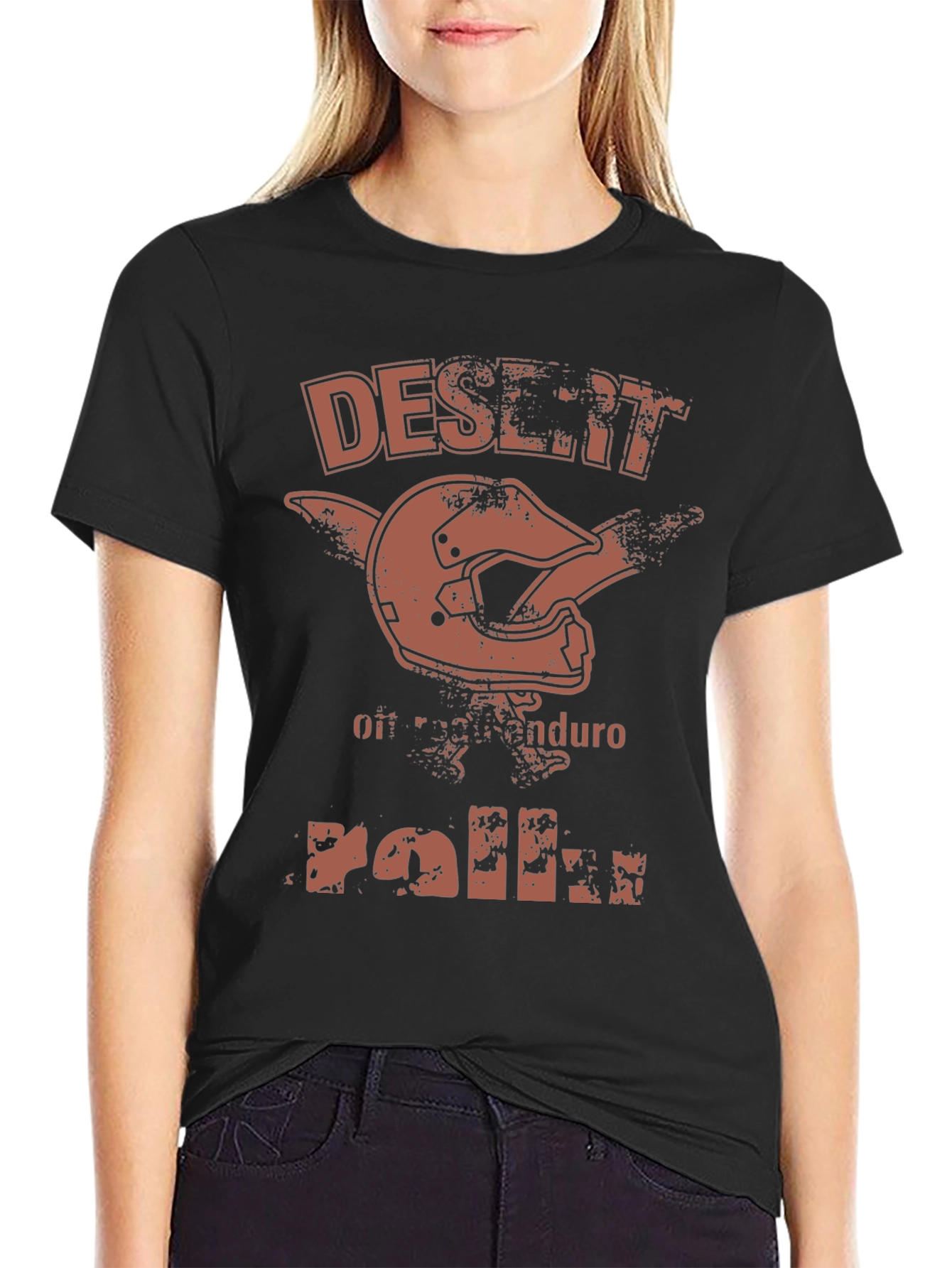 Desert Enduro Motocross Helmet Graphic T-Shirt
