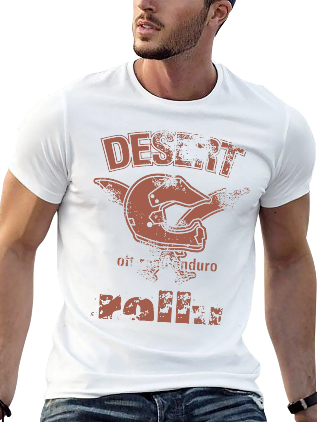 Desert Enduro Motocross Helmet Graphic T-Shirt
