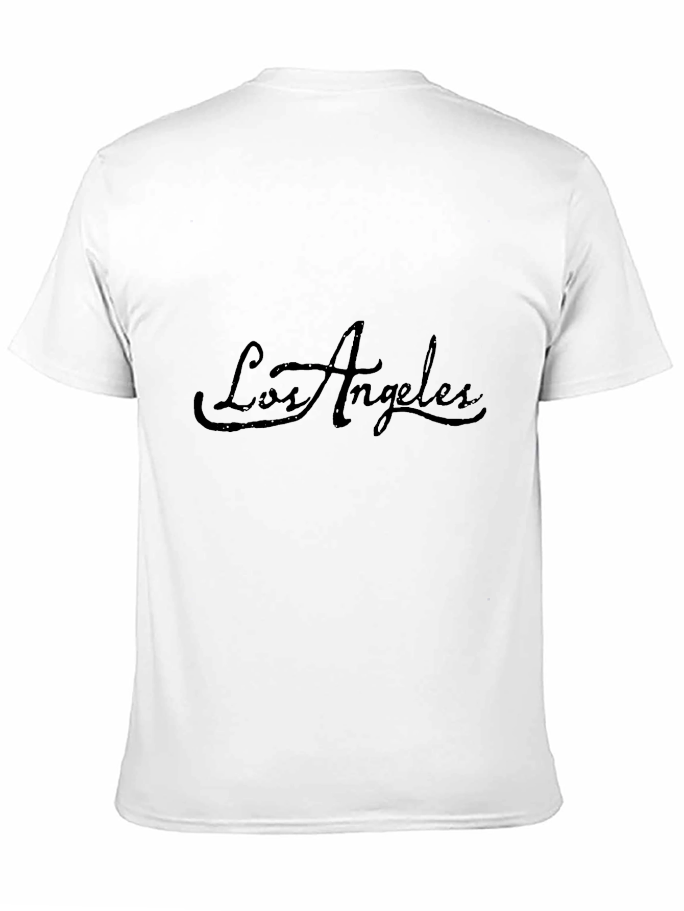Los Angeles Script Graphic Black T-Shirt