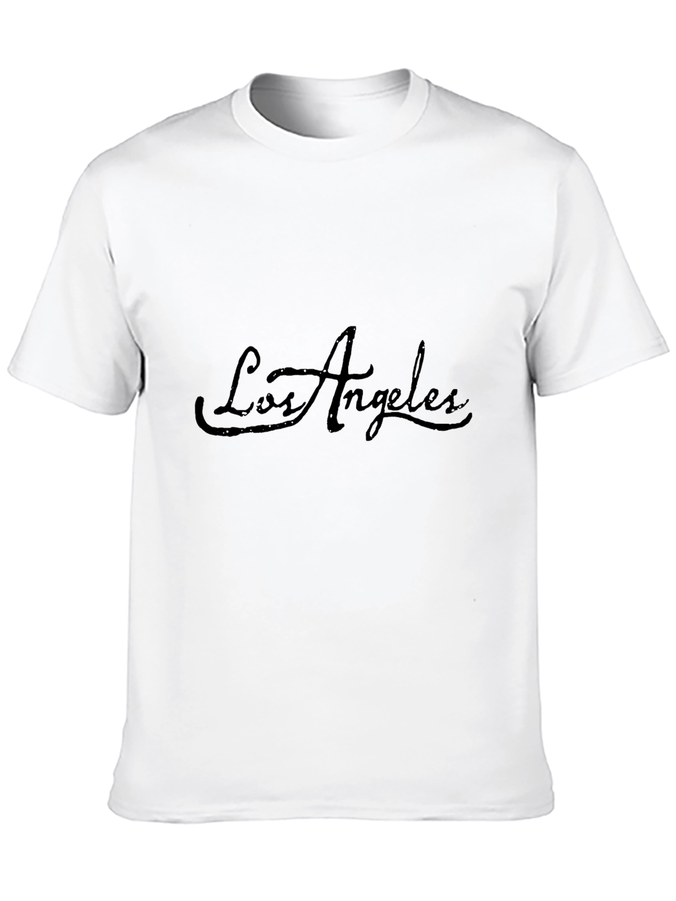 Los Angeles Script Graphic Black T-Shirt