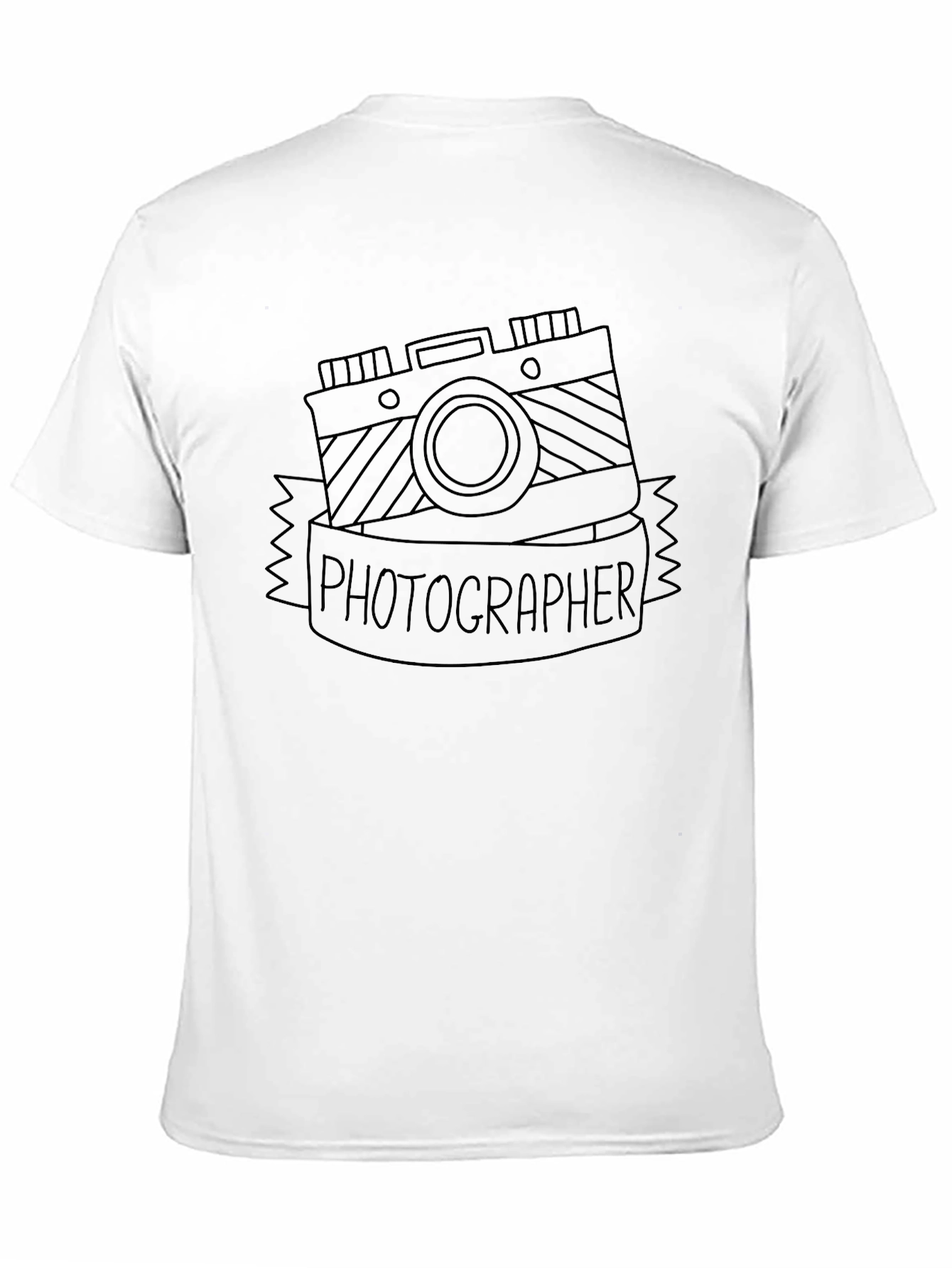 Photographer Camera Graphic Black T-Shirt