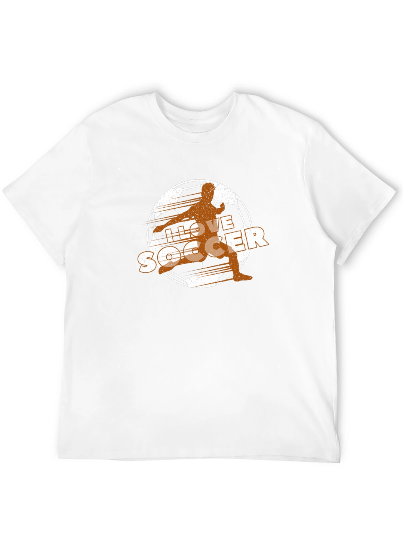 I Love Soccer T-Shirt - Black Graphic Tee