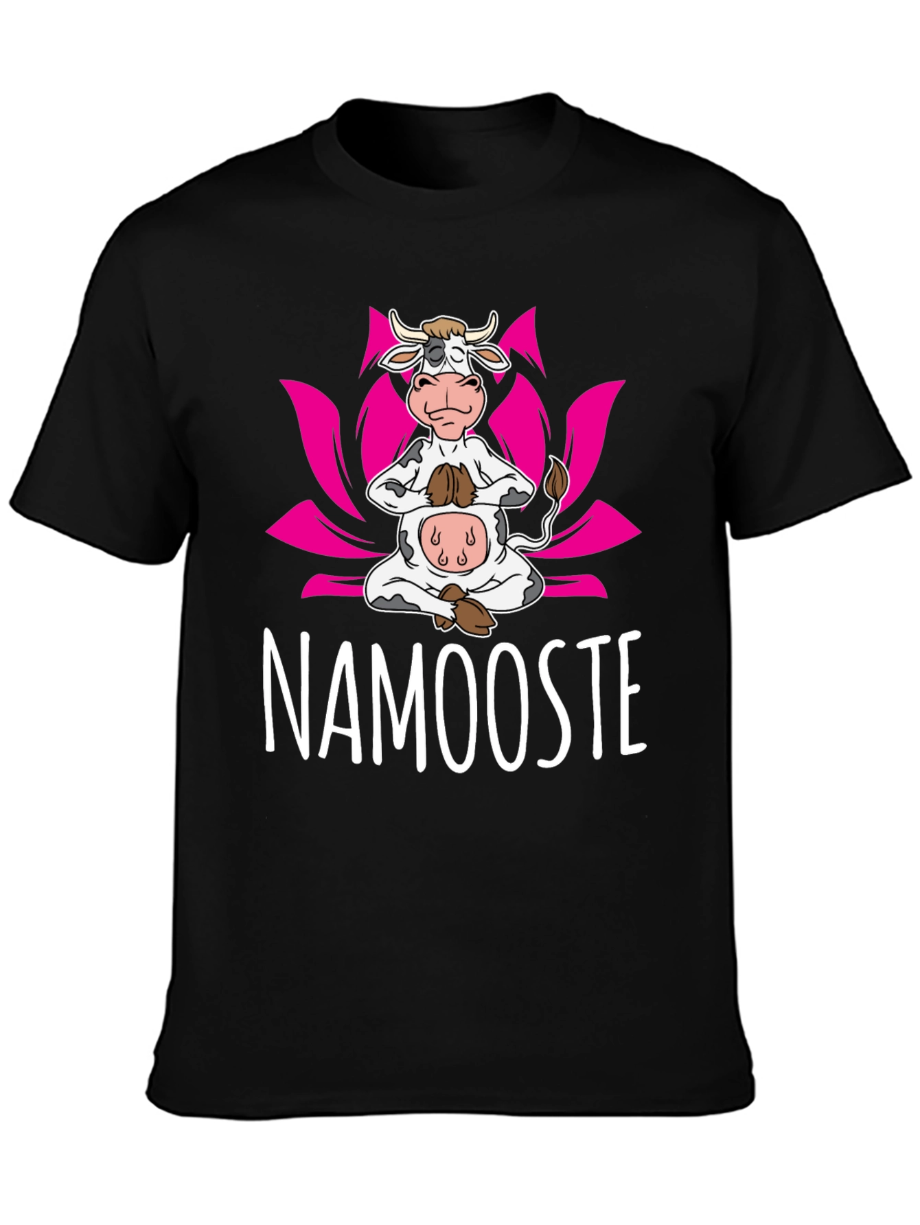 Namooste Cow T-Shirt: Yoga Humor Tee