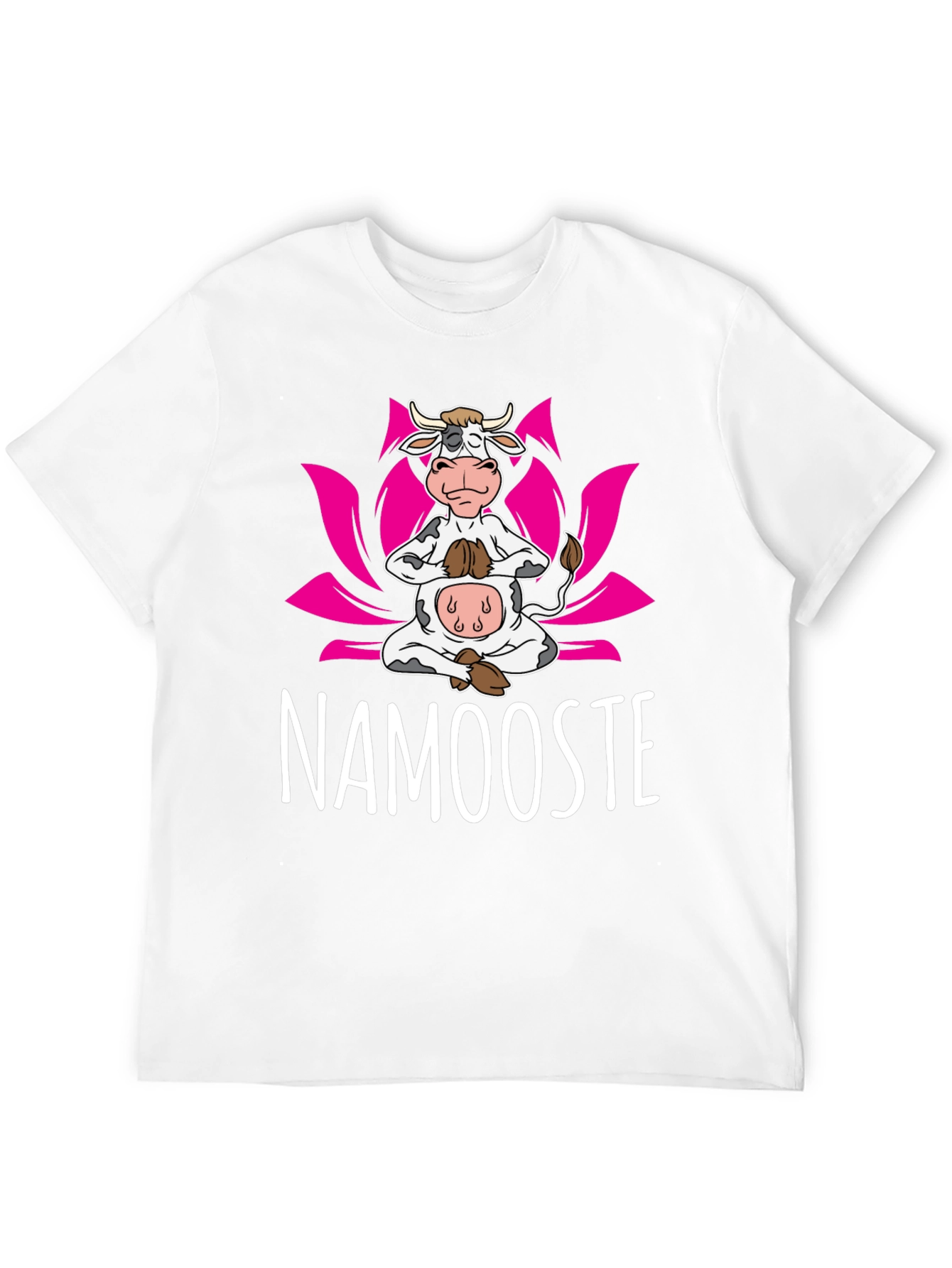 Namooste Cow T-Shirt: Yoga Humor Tee