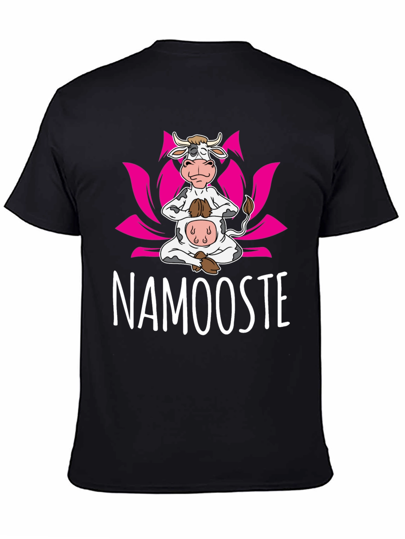 Namooste Cow T-Shirt: Yoga Humor Tee