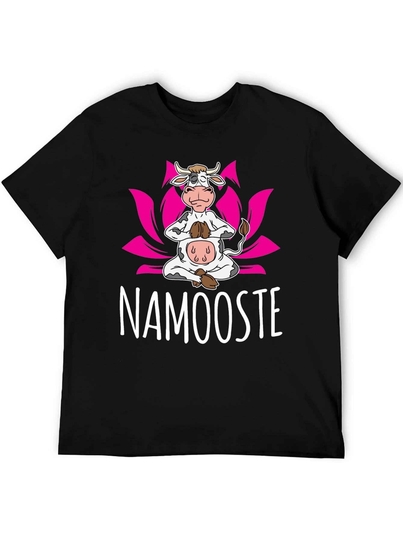 Namooste Cow T-Shirt: Yoga Humor Tee
