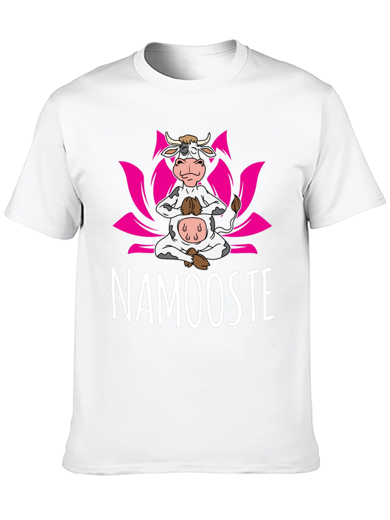 Namooste Cow T-Shirt: Yoga Humor Tee