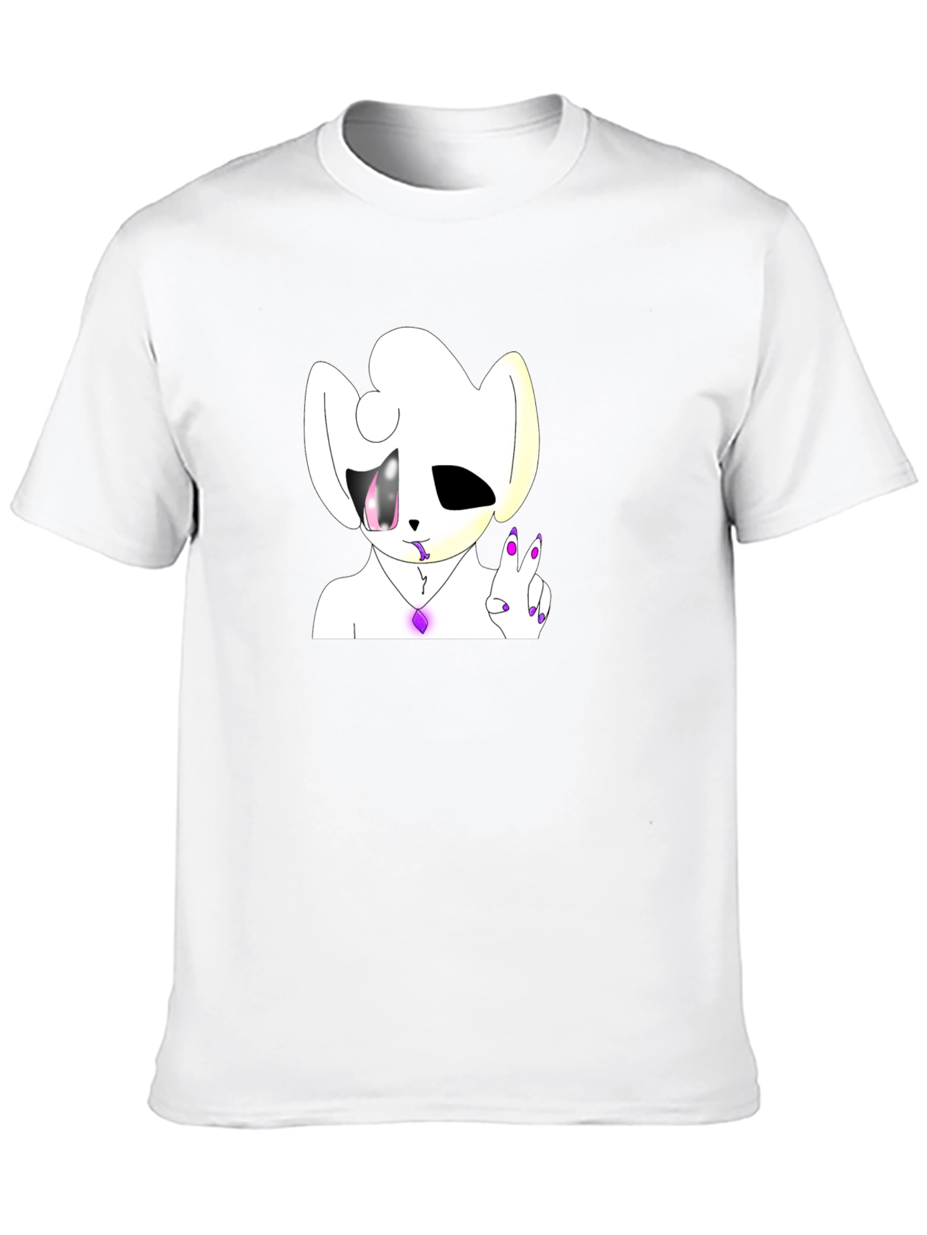 Unique Cartoon Graphic Black T-Shirt