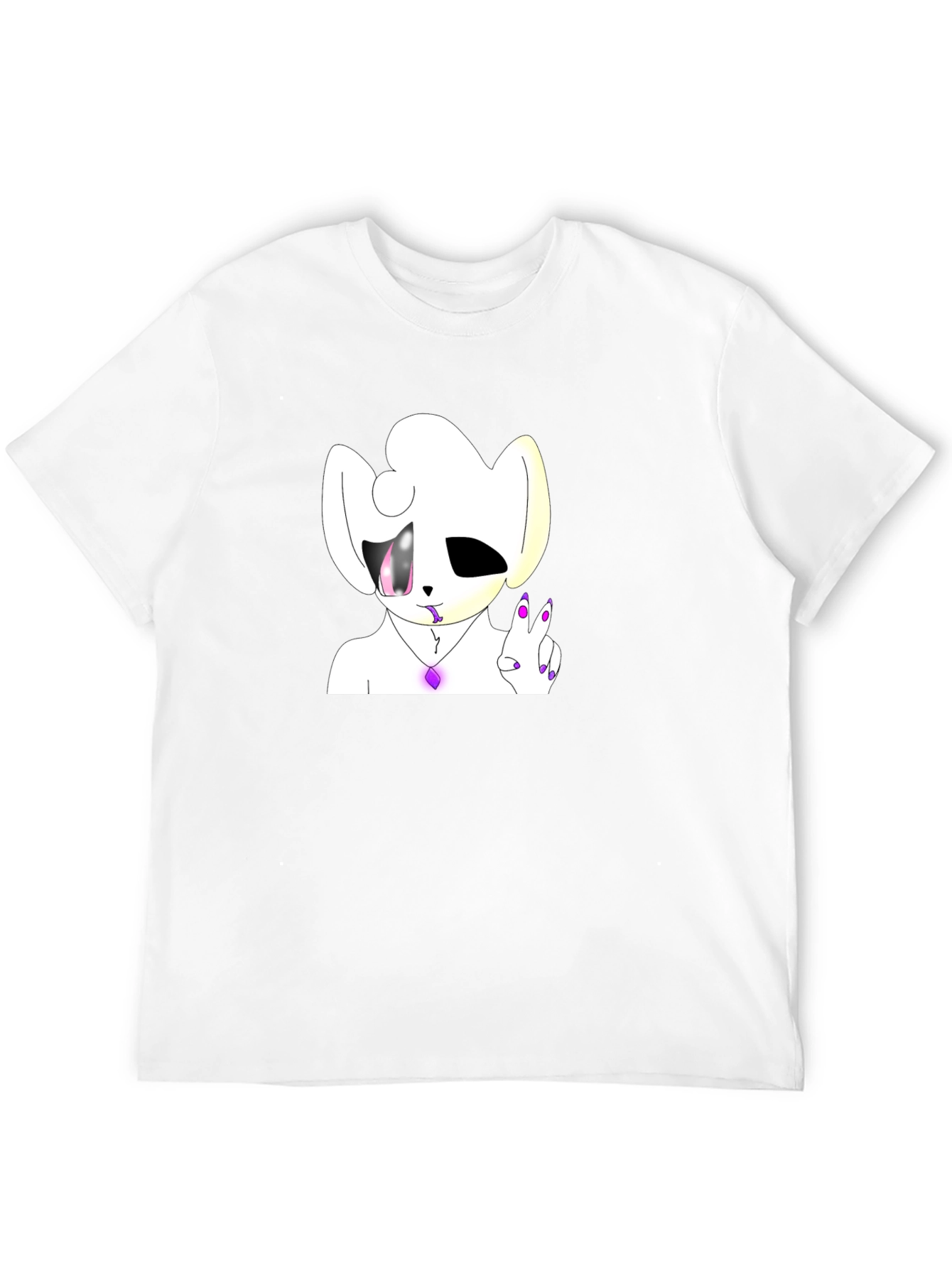 Unique Cartoon Graphic Black T-Shirt