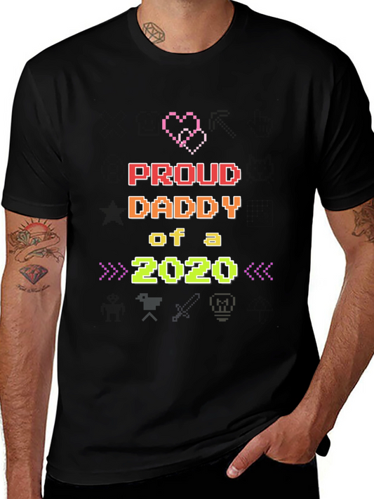 Proud Daddy of a 2020 Pixel Art Tee