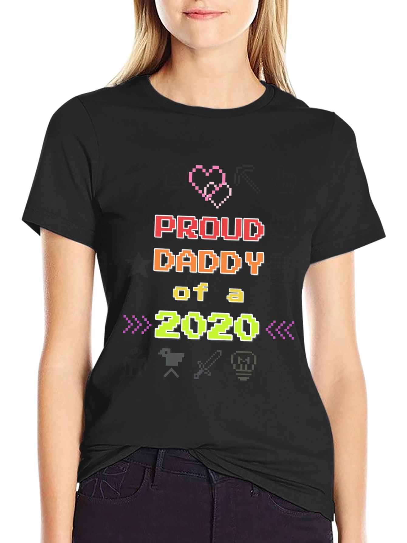 Proud Daddy of a 2020 Pixel Art Tee