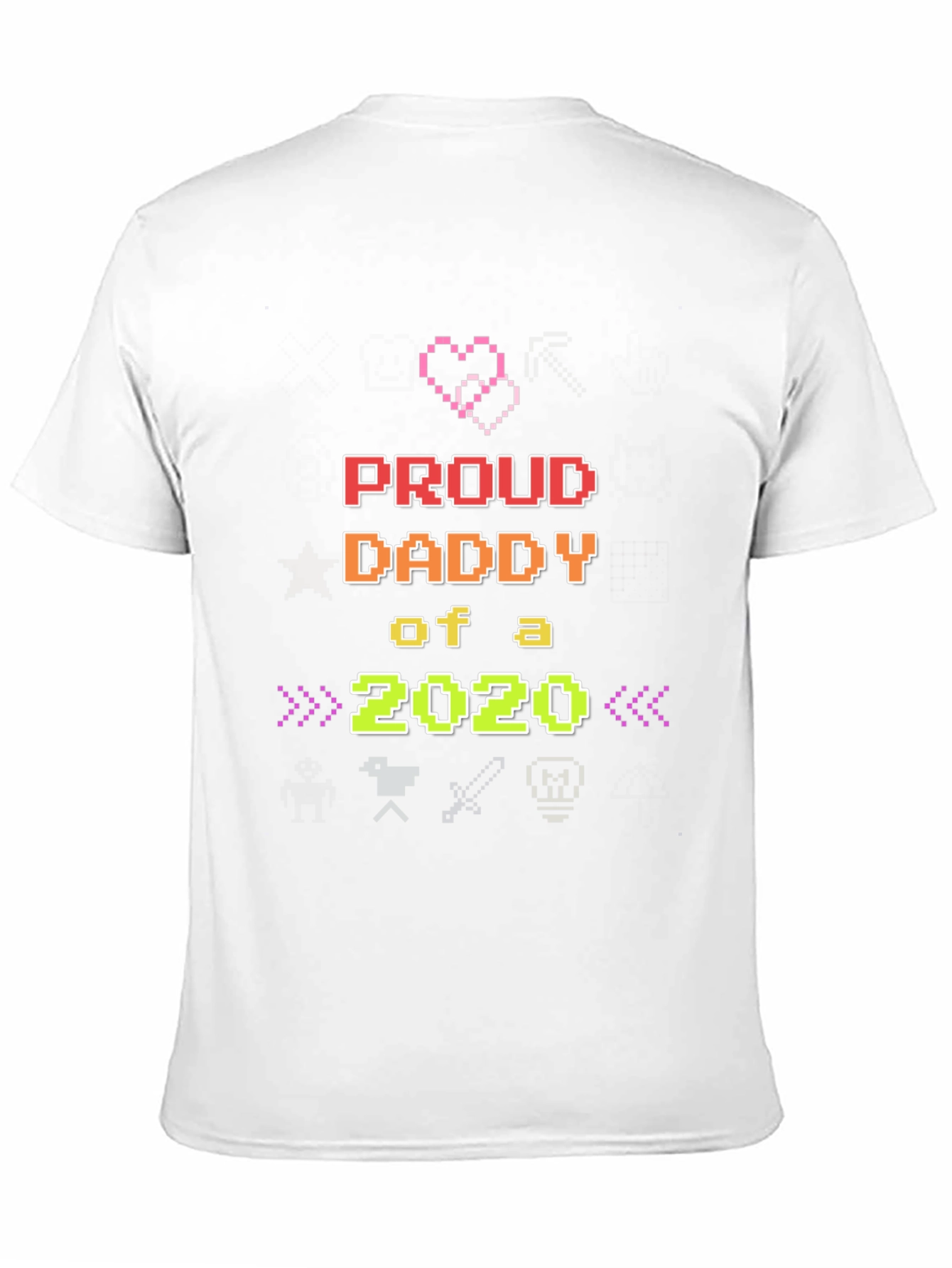 Proud Daddy of a 2020 Pixel Art Tee