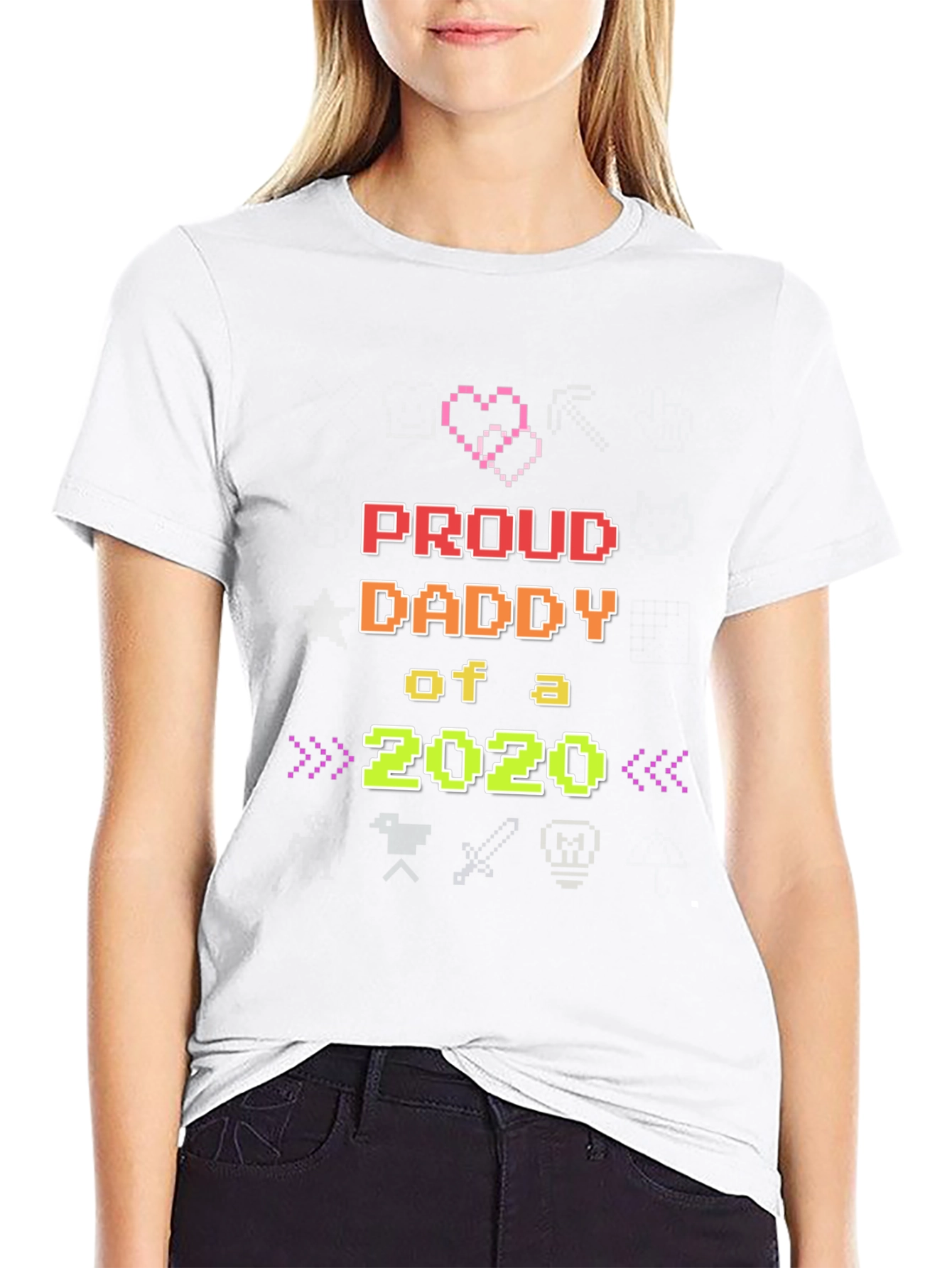 Proud Daddy of a 2020 Pixel Art Tee