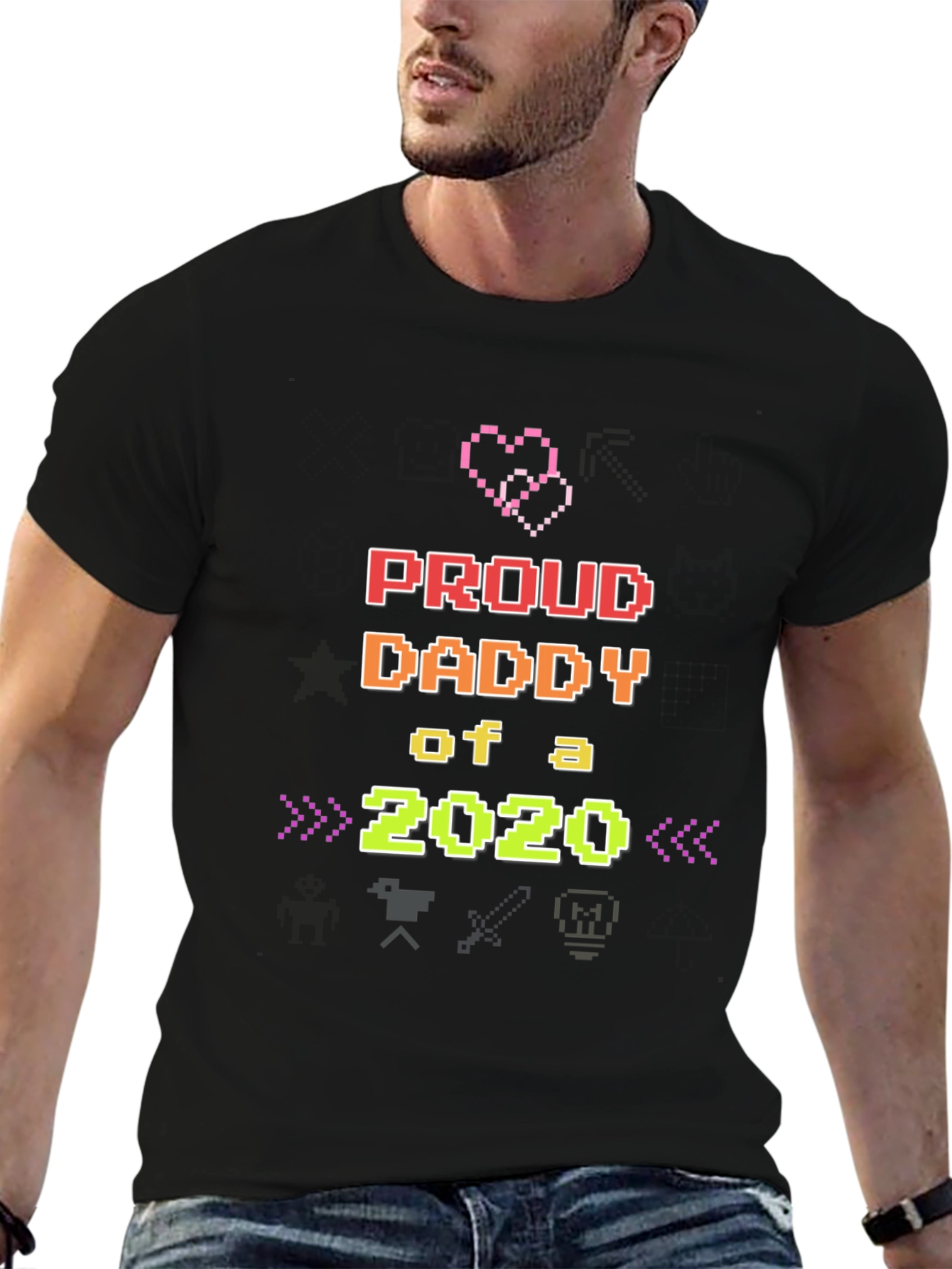 Proud Daddy of a 2020 Pixel Art Tee