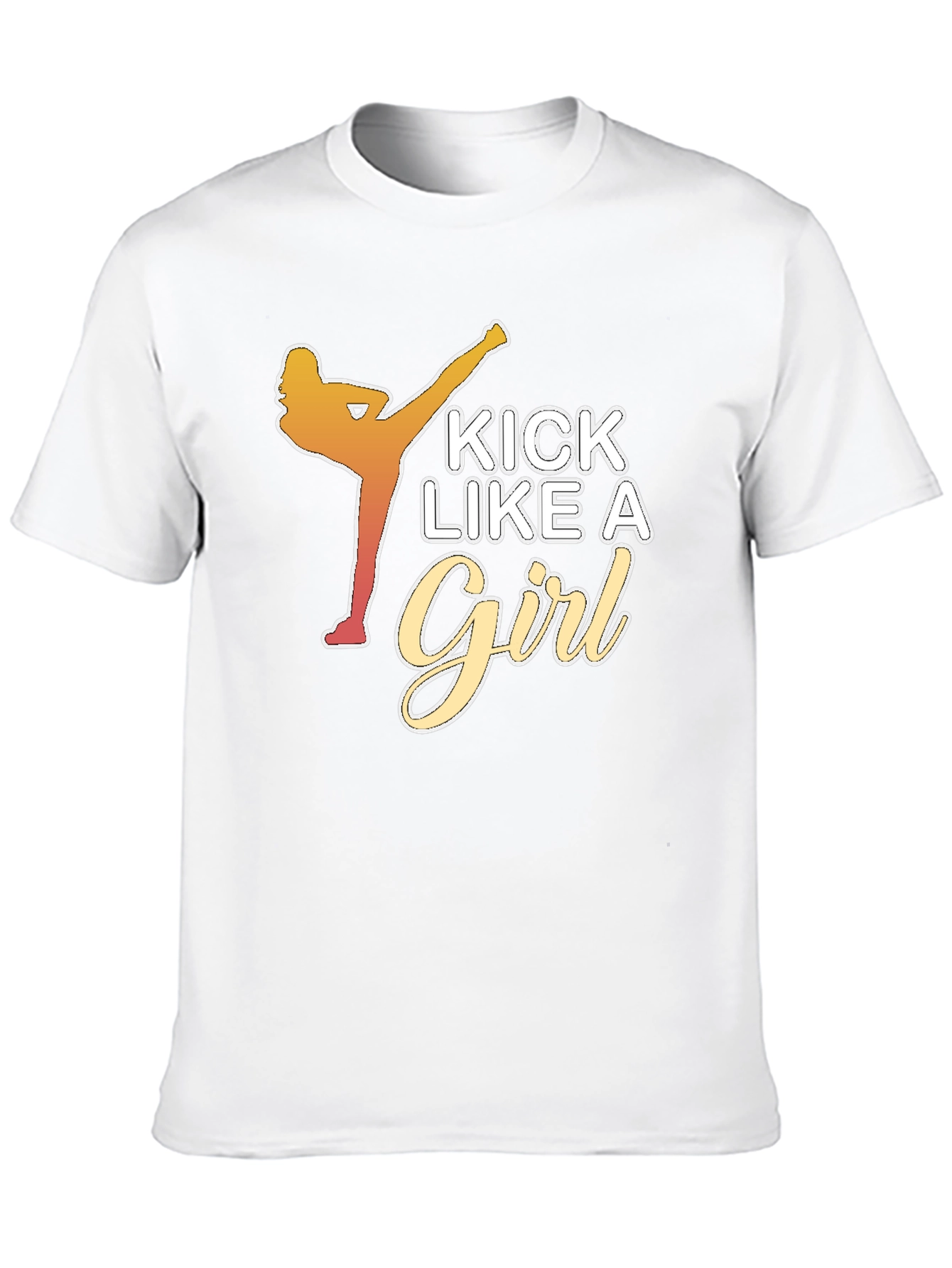Kick Like a Girl Black T-Shirt