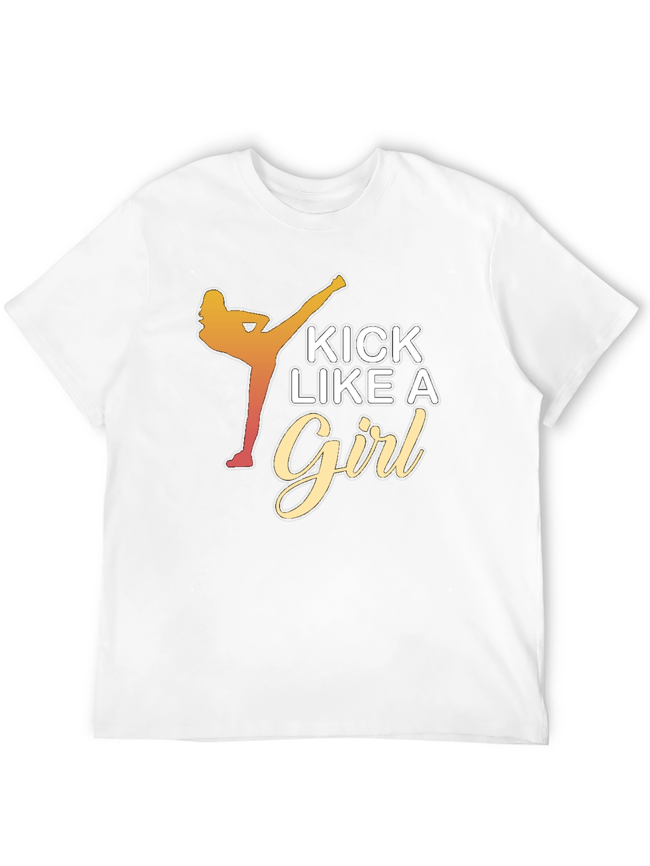 Kick Like a Girl Black T-Shirt