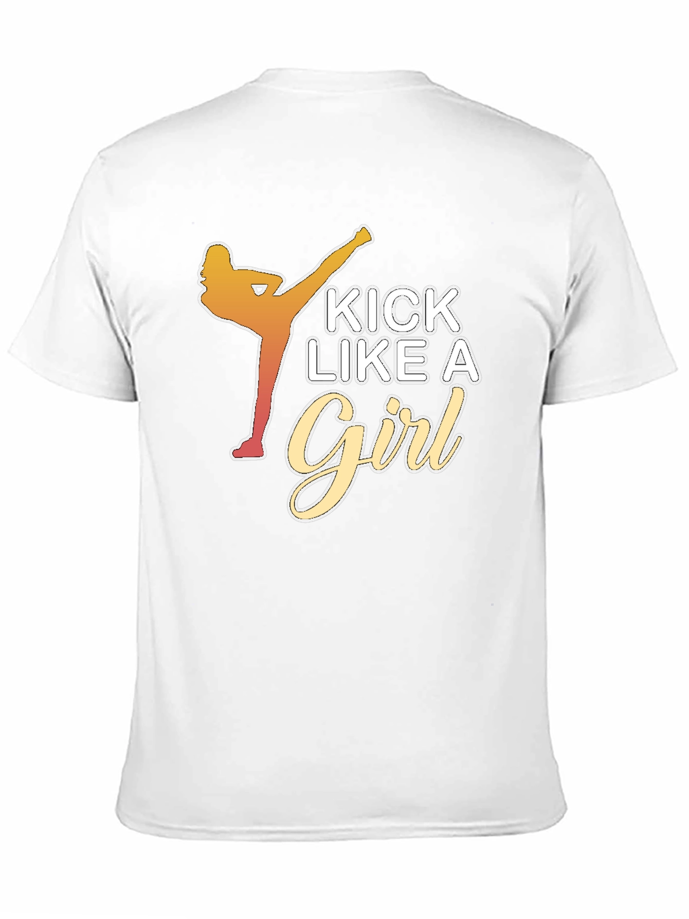 Kick Like a Girl Black T-Shirt