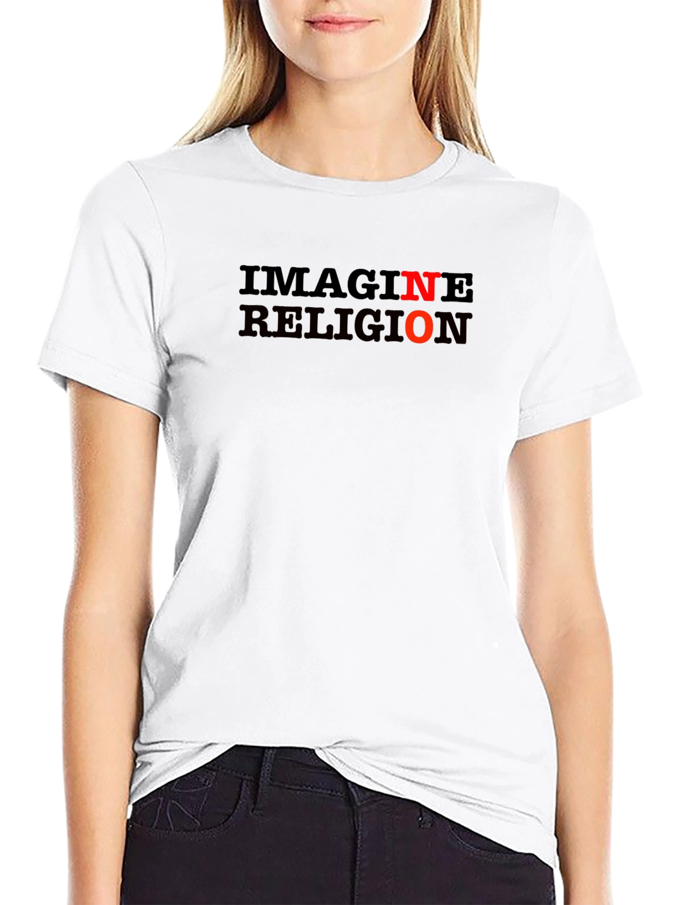 Imagine No Religion T-Shirt - Atheist Statement Tee