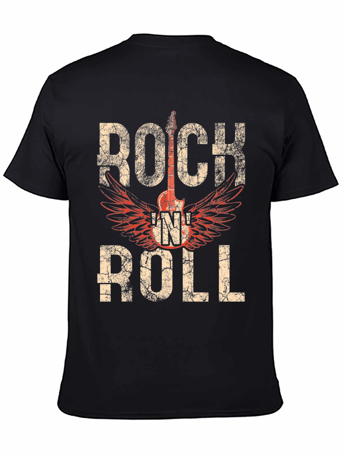 Rock N Roll Guitar Graphic T-Shirt