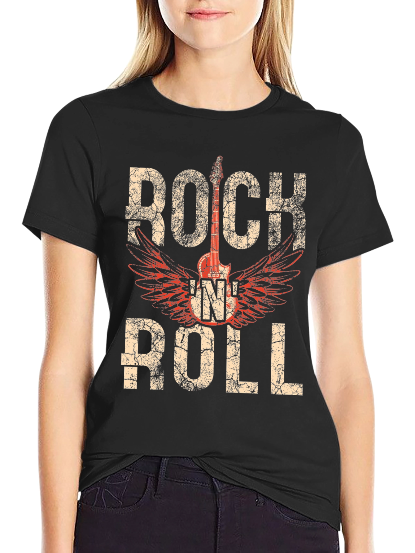 Rock N Roll Guitar Graphic T-Shirt