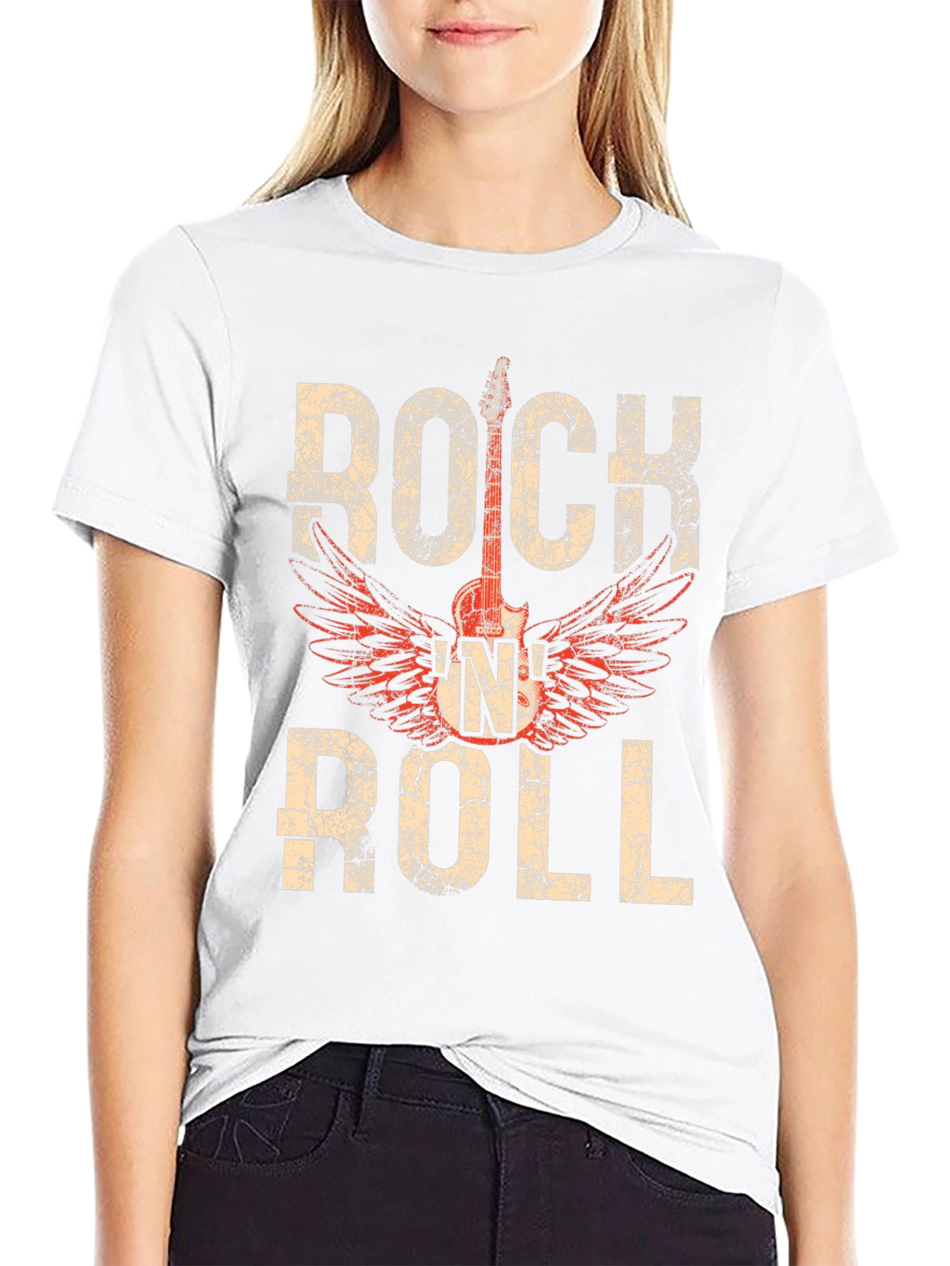 Rock N Roll Guitar Graphic T-Shirt