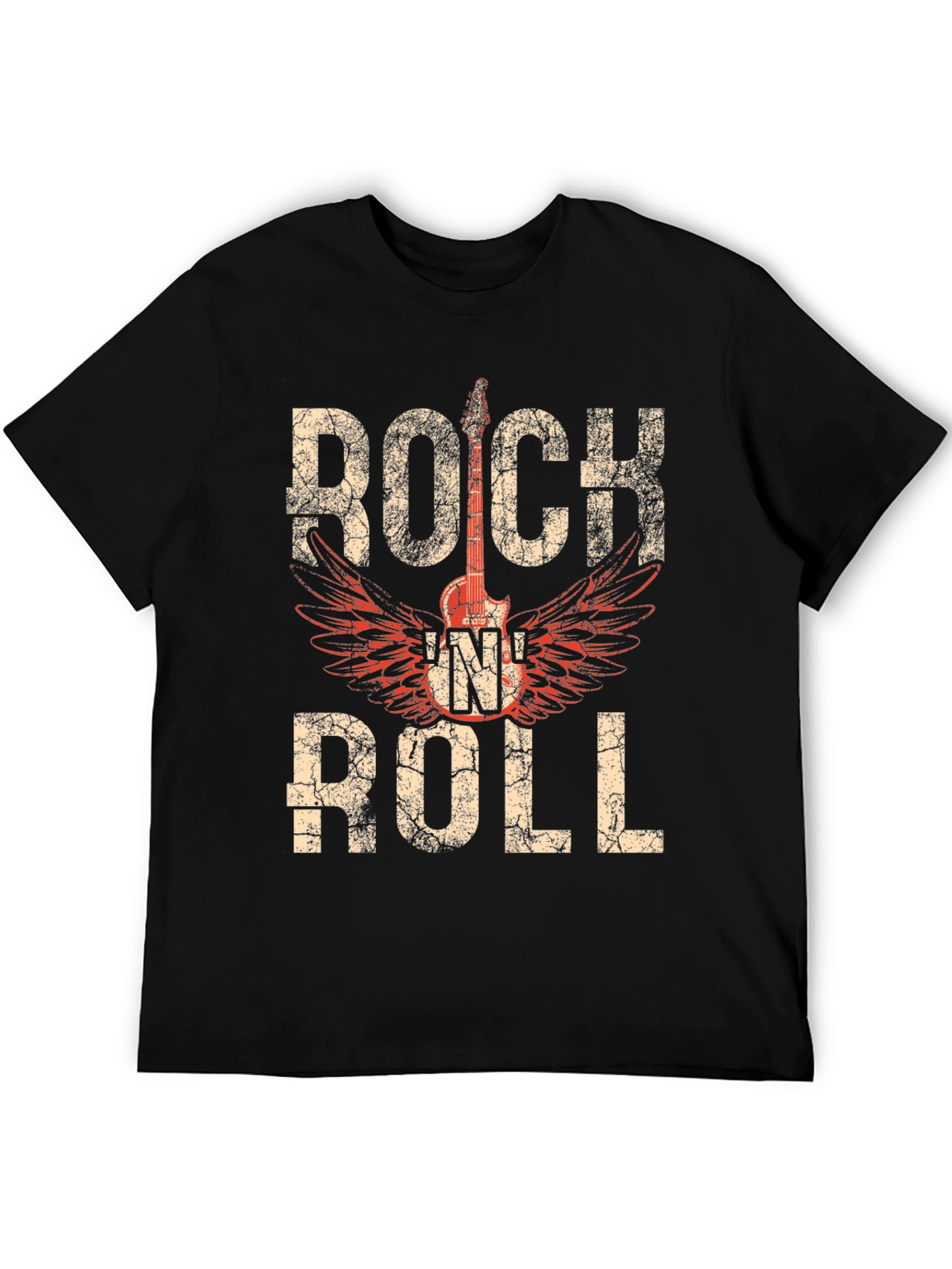 Rock N Roll Guitar Graphic T-Shirt
