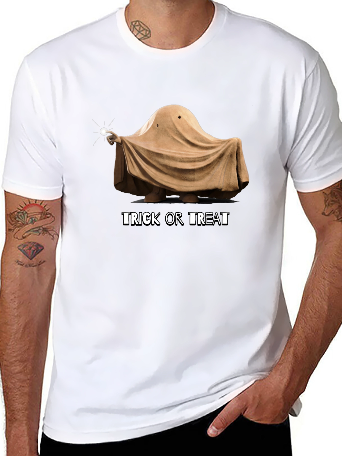 Funny Halloween Ghost Trick or Treat T-Shirt