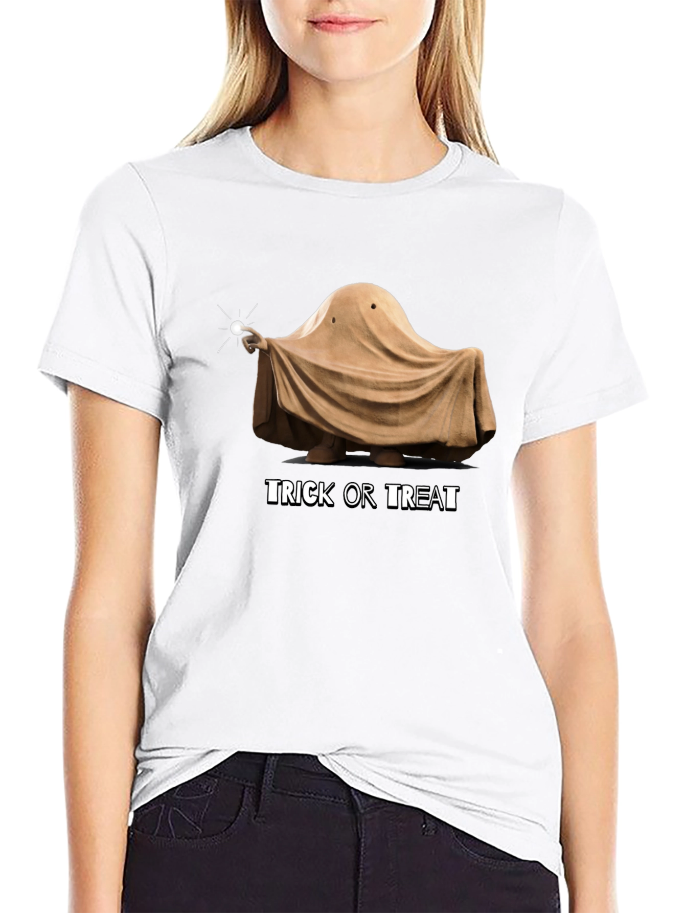 Funny Halloween Ghost Trick or Treat T-Shirt