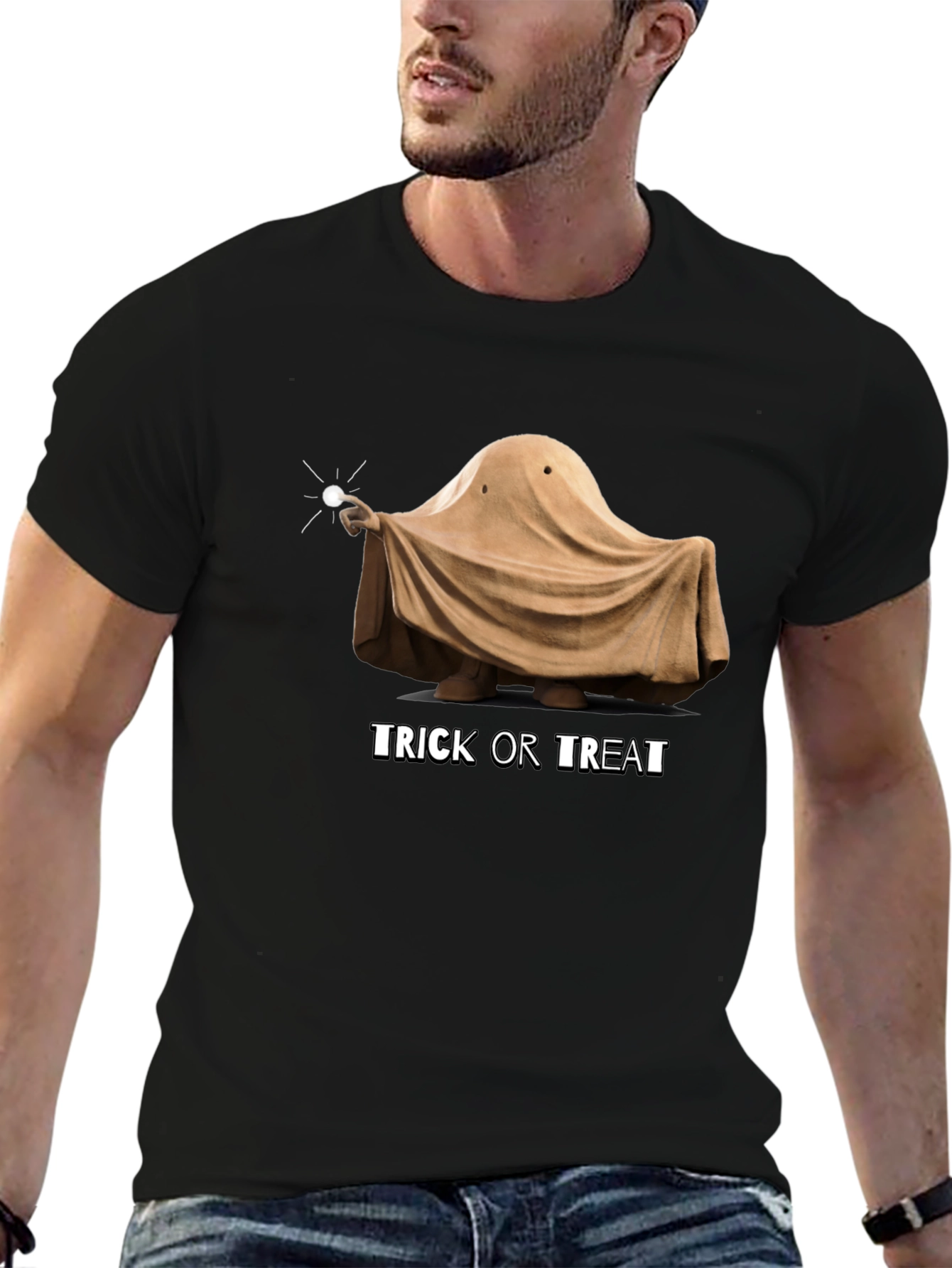 Funny Halloween Ghost Trick or Treat T-Shirt