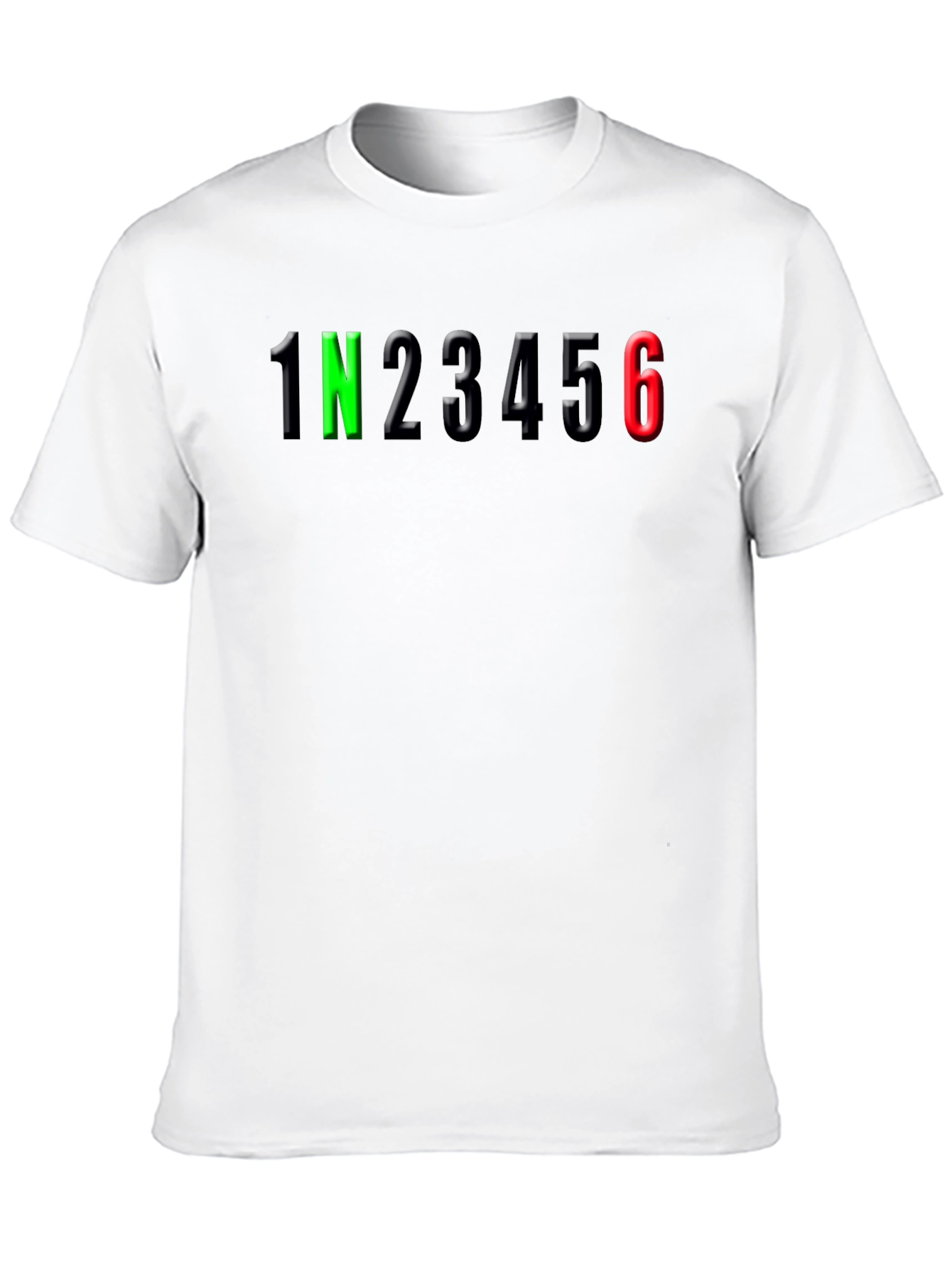 Motorcycle Gear Shift T-Shirt - 1N23456