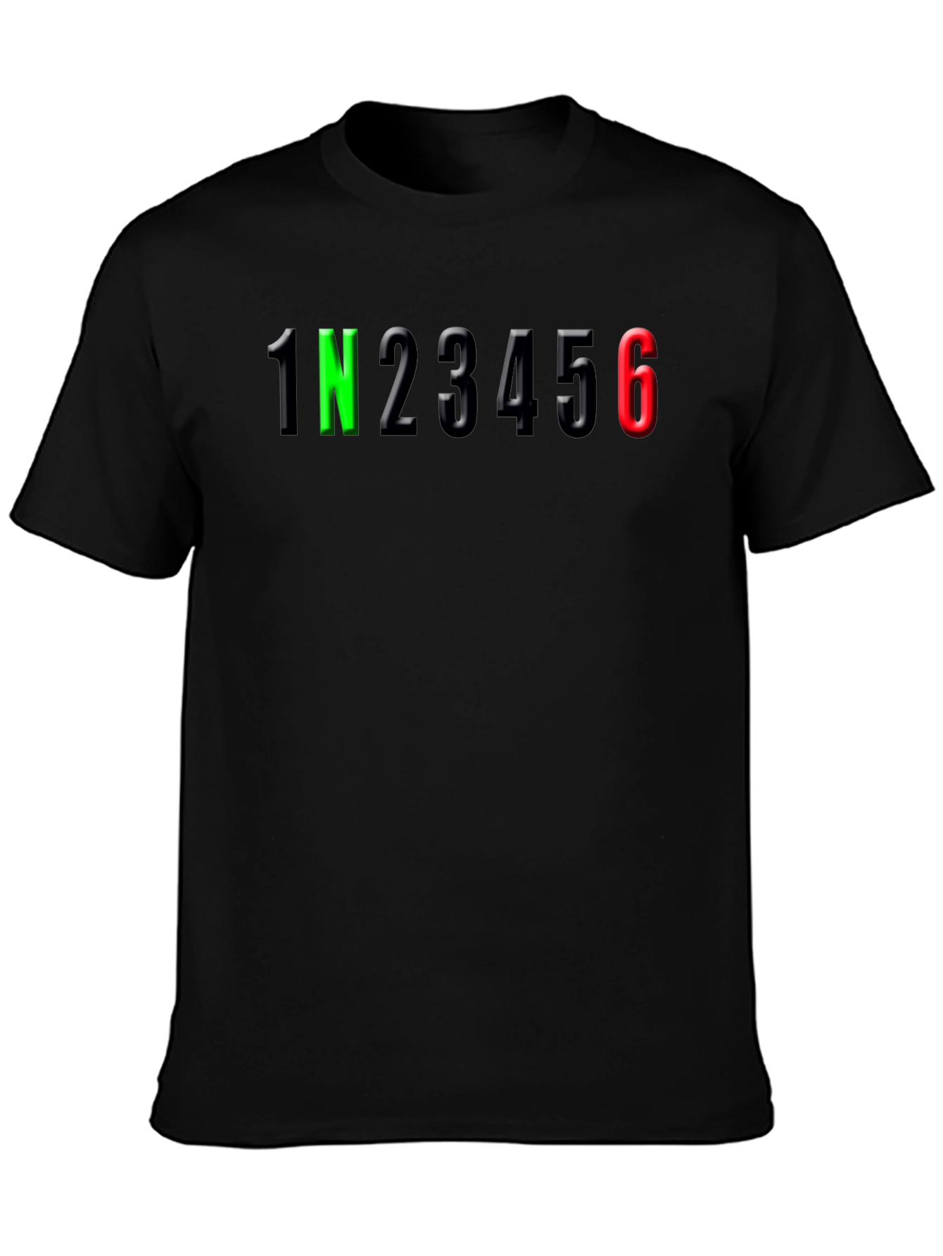 Motorcycle Gear Shift T-Shirt - 1N23456