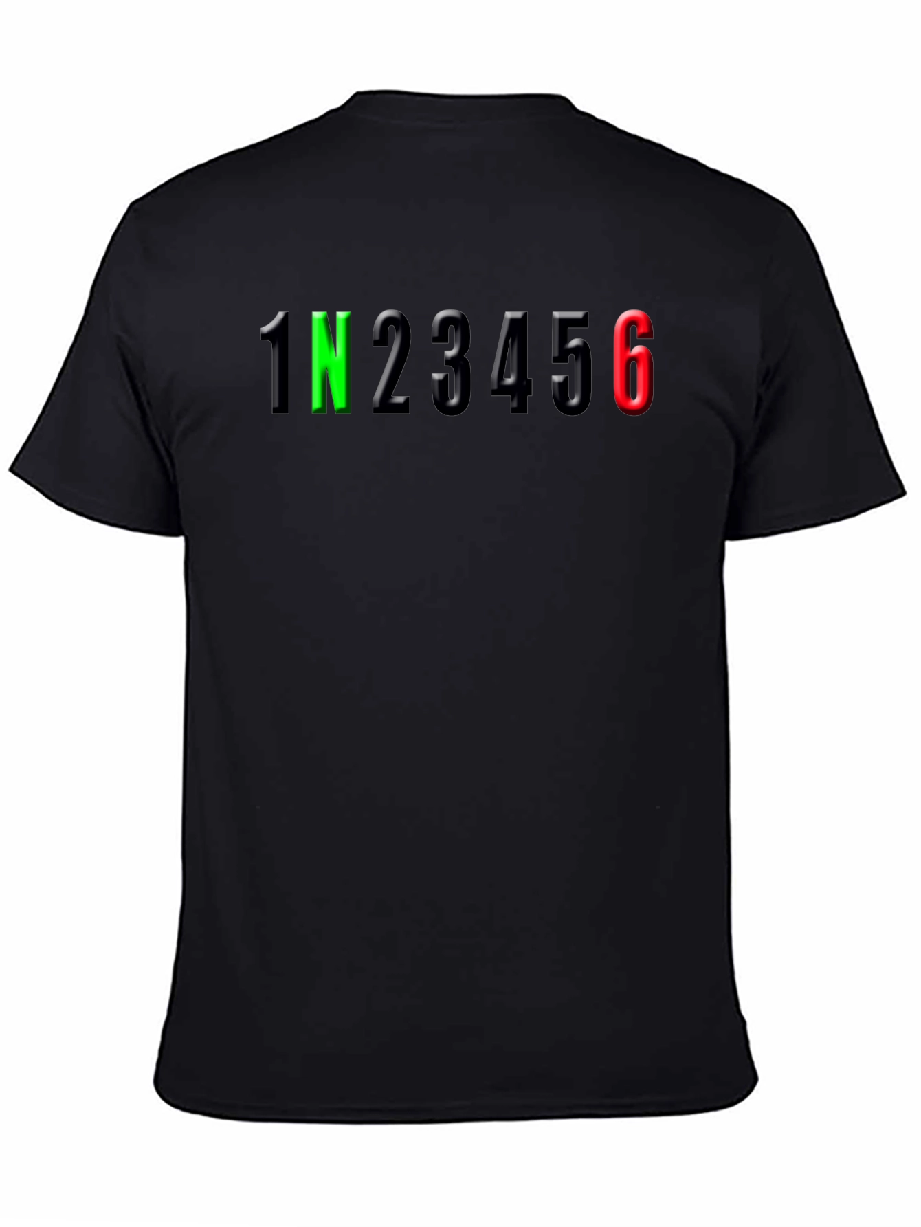 Motorcycle Gear Shift T-Shirt - 1N23456